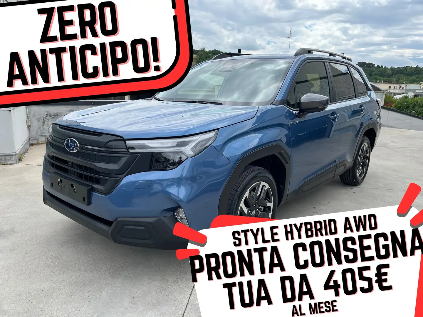 Subaru Forester 2025 HYBRID AWD STYLE ZERO ANTICIPO 405€ MESE Argento - 1