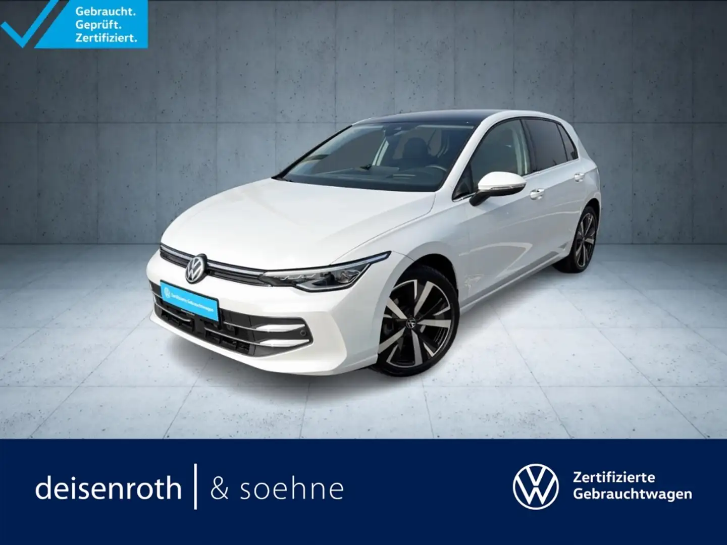 Volkswagen Golf Style 1.5 TSI Matrix/18''/IDA/Assist/Nav/Kam/HuD Weiß - 1