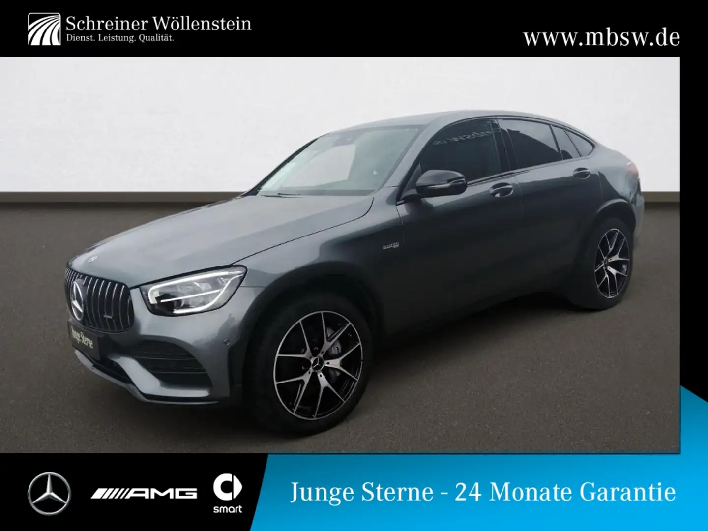 Mercedes-Benz GLC 43 AMG 4M Coupé *Night*RKam*PDC*MBUX*Navi*9G Grau - 1