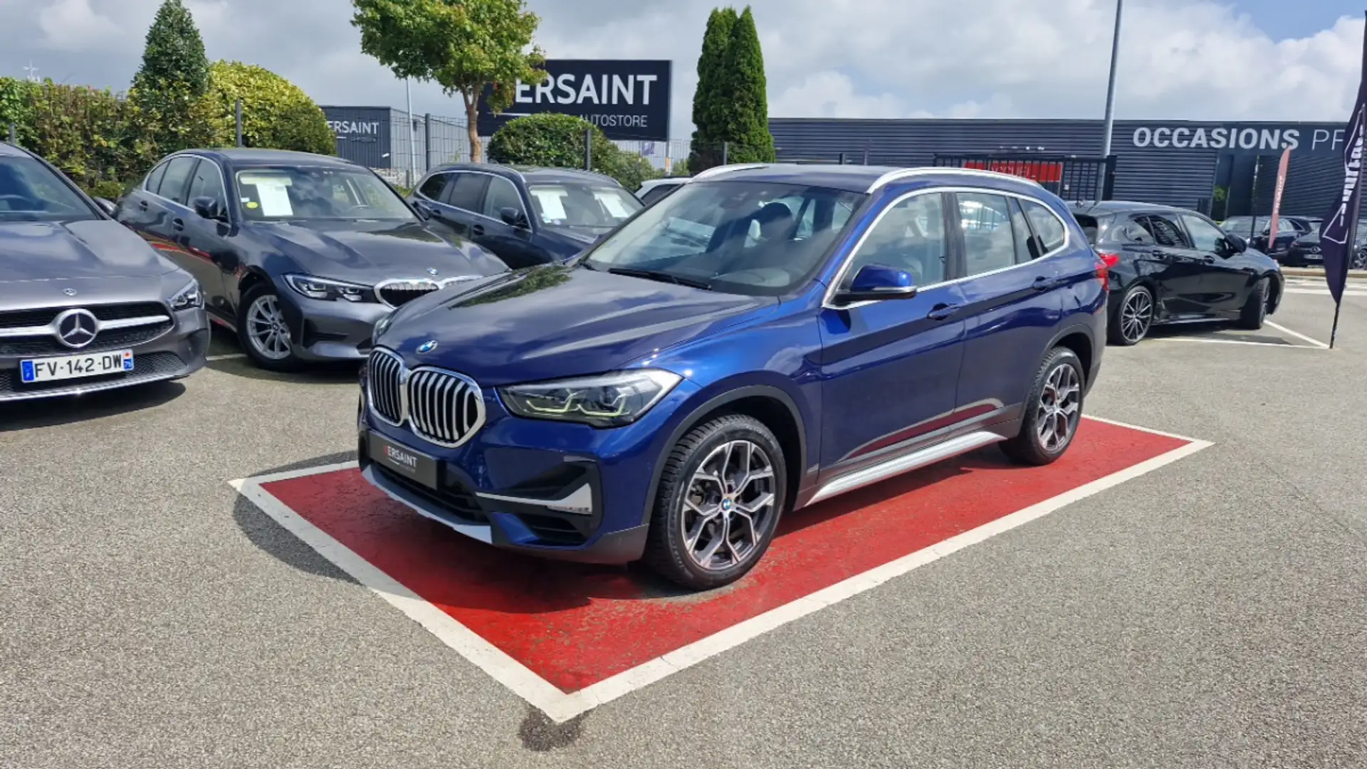 BMW X1 F48 LCI SDRIVE 18I 140 CH DKG7 XLINE Bleu - 1