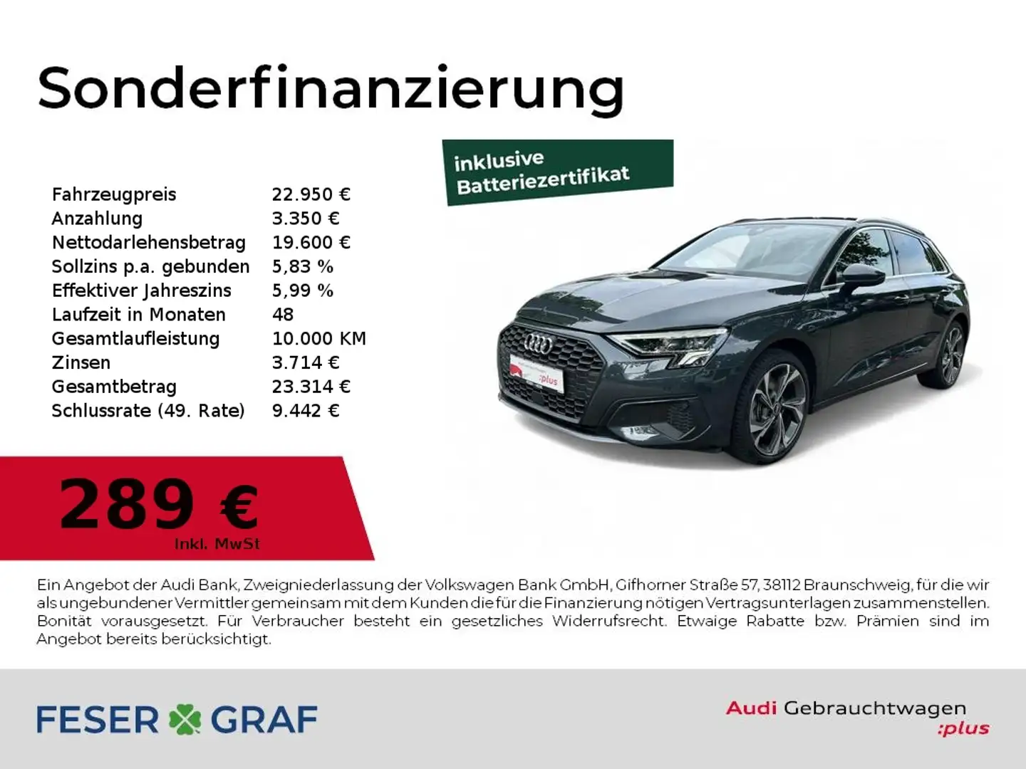 Audi A3 40 TFSIe Sportback S tronic B&O/VC/SHZ/Navi+/Kamer Gris - 1