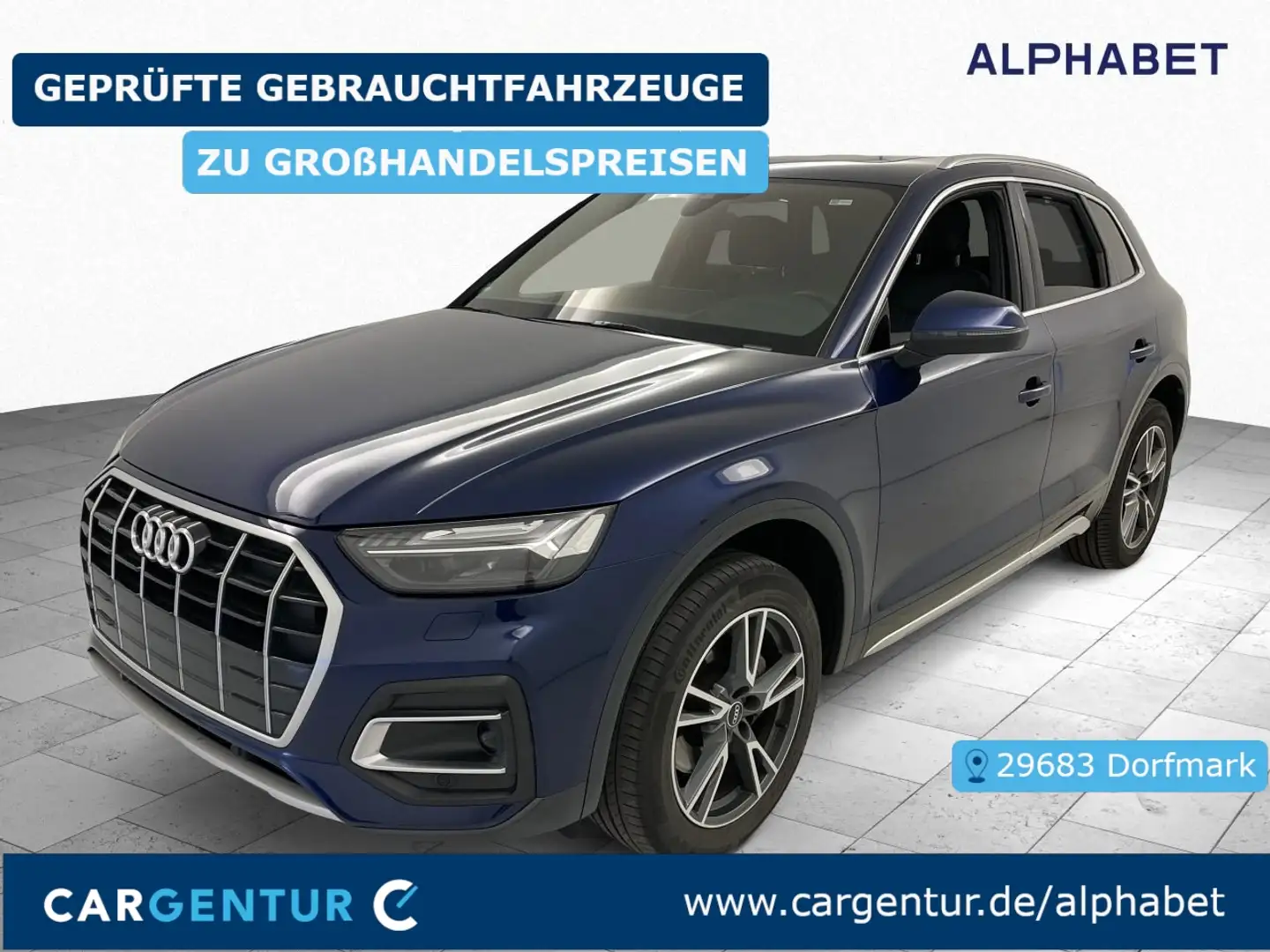 Audi Q5 40 2.0 TDI quattro advanced B&O Matrix Pano Bleu - 1