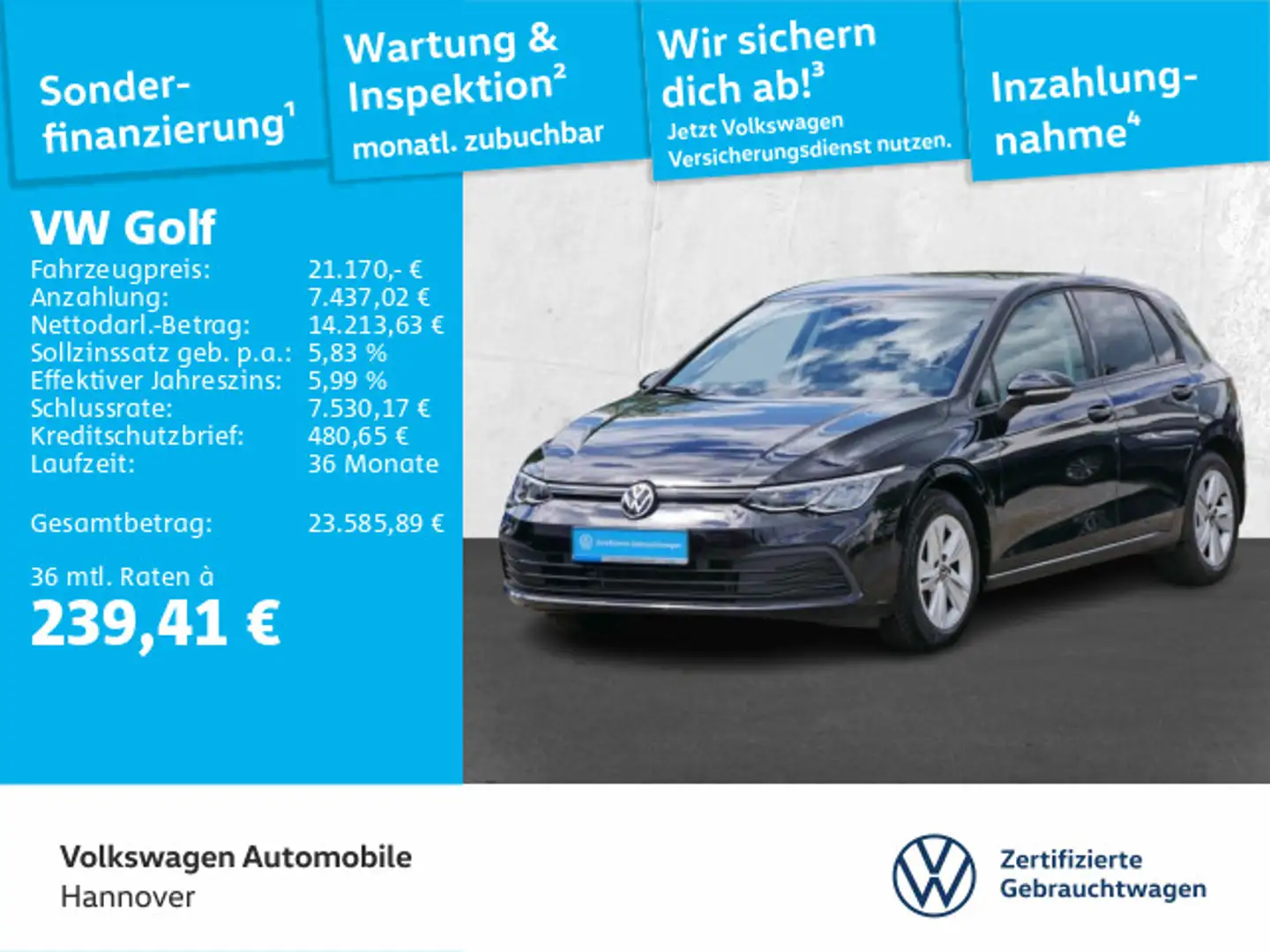 Volkswagen Golf VIII 1.5 TSI Schwarz - 1