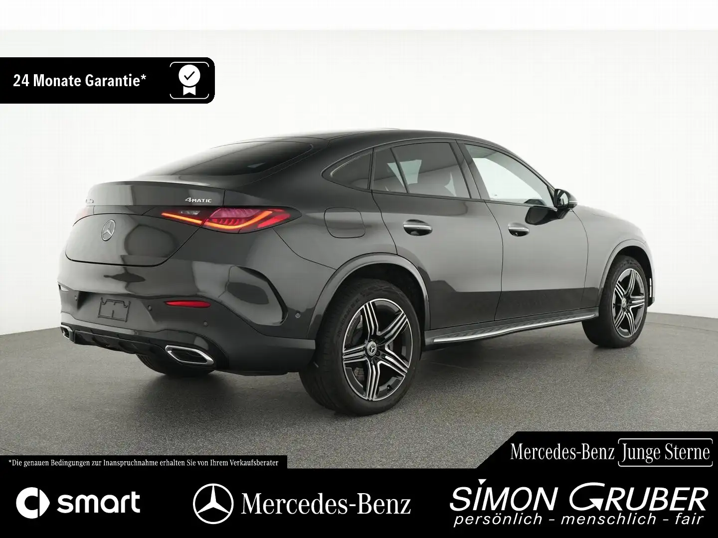 Mercedes-Benz GLC 300 de 4M Coupé AMG Night HUD Burm Pano AHK Grau - 2