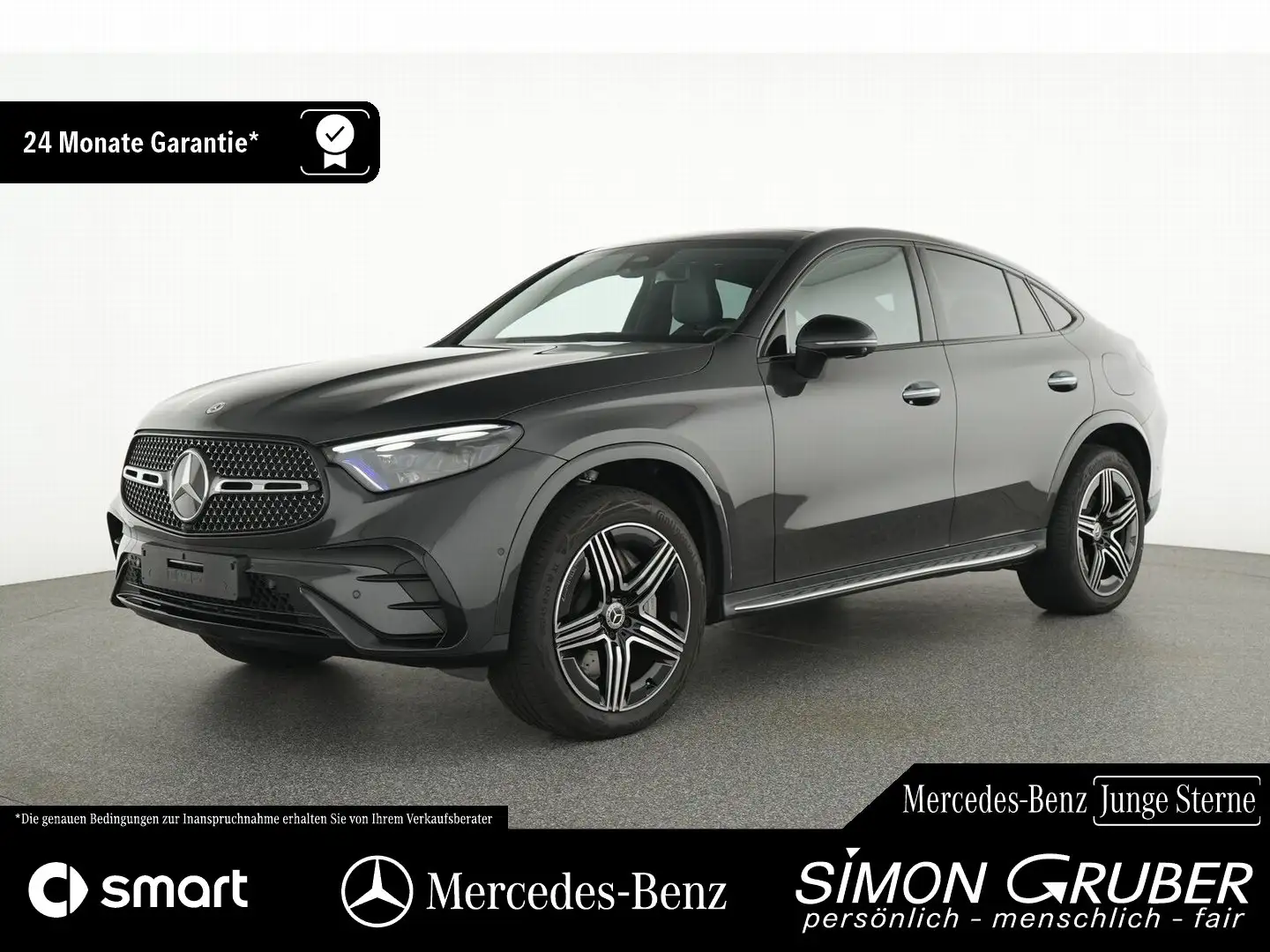 Mercedes-Benz GLC 300 de 4M Coupé AMG Night HUD Burm Pano AHK Grau - 1