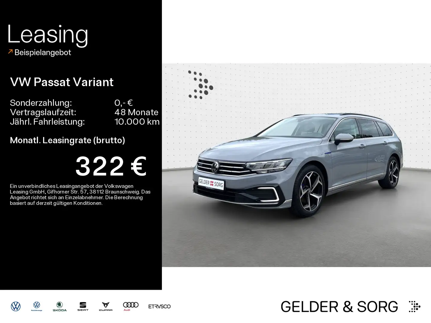Volkswagen Passat Variant GTE 18Z*LED*AHK*Pano*RFK*Digital Grau - 1