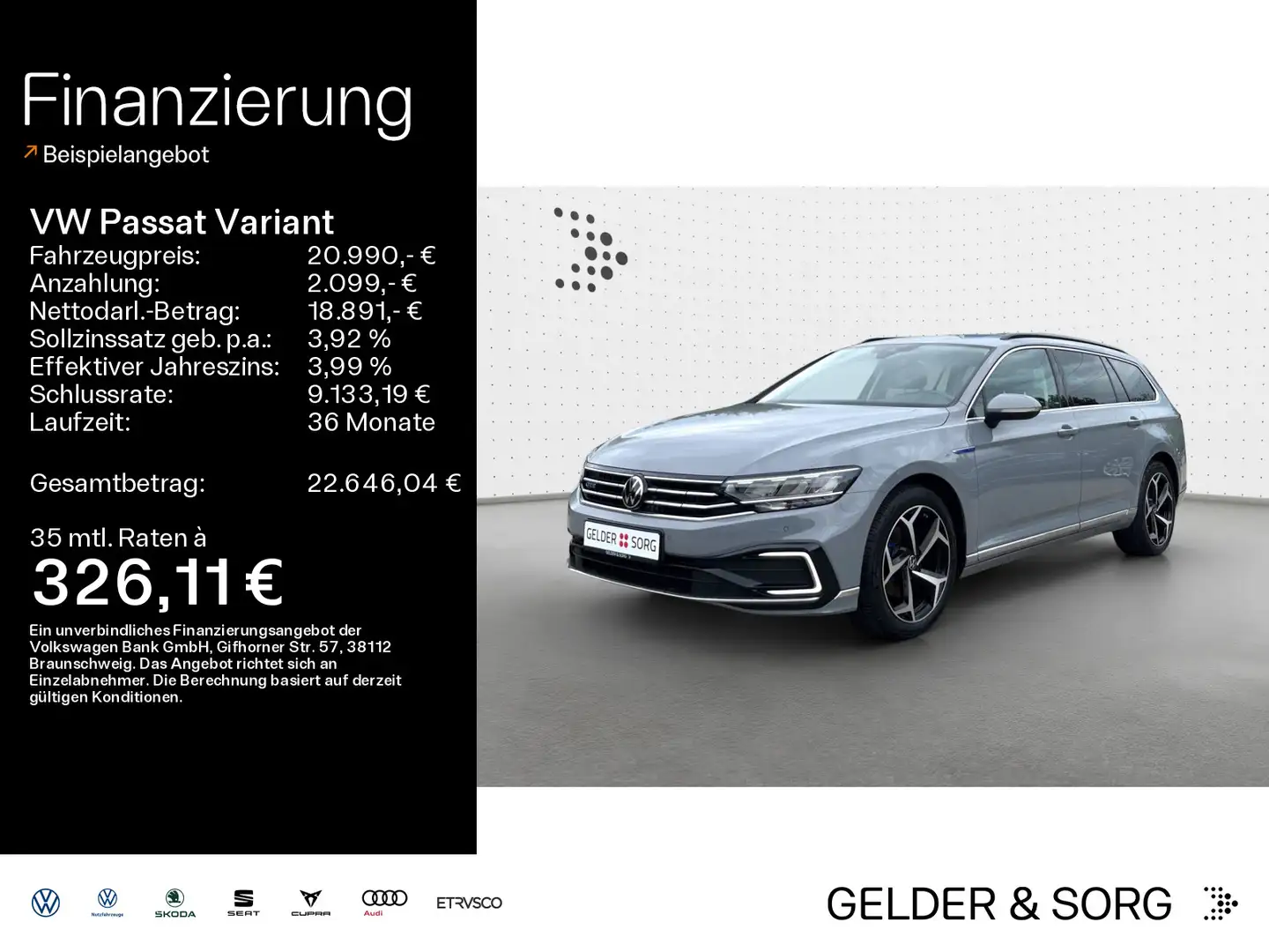 Volkswagen Passat Variant GTE 18Z*LED*AHK*Pano*RFK*Digital Gris - 1