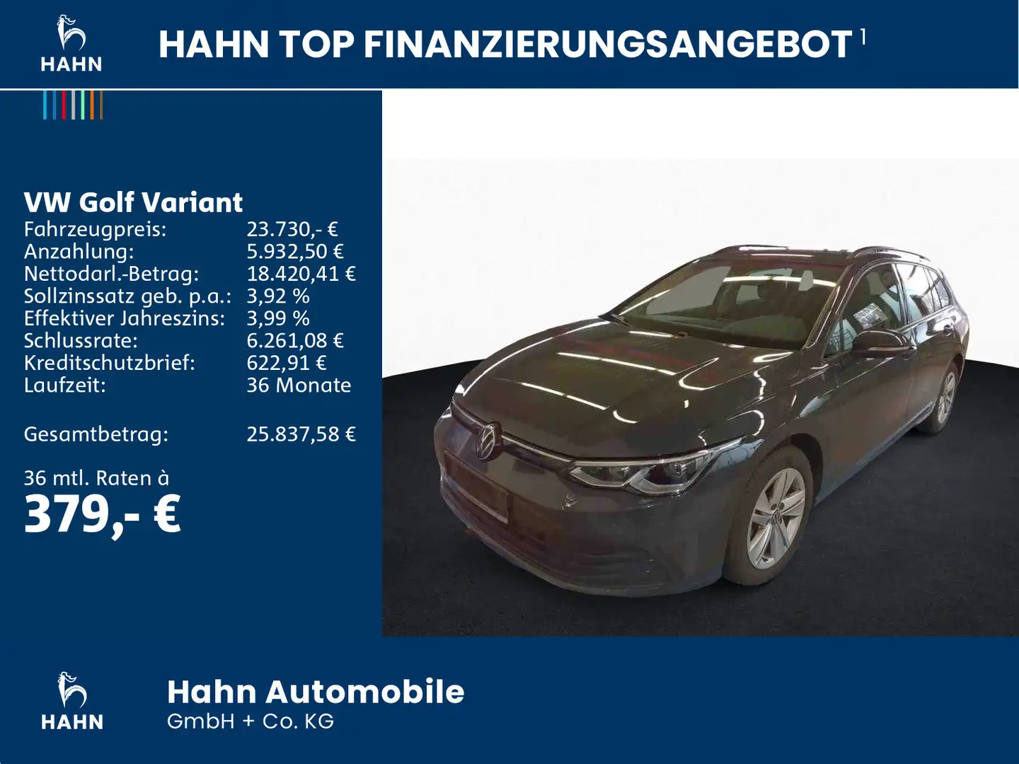 Volkswagen Golf Variant Golf VIII Variant 1.0TSI Life ACC LED+ Navi PDC Grau - 2