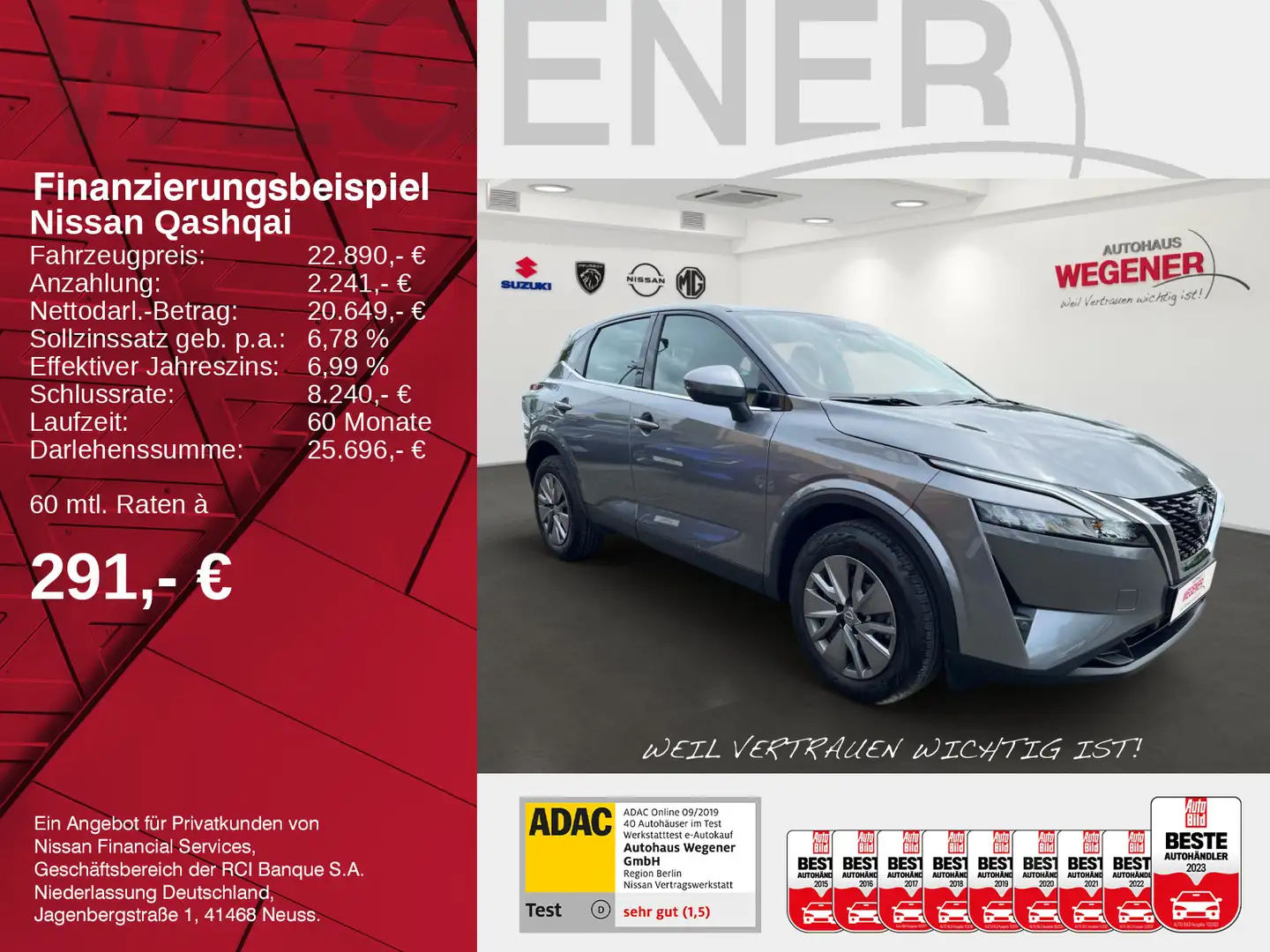 Nissan Qashqai QASHQAI MY22 1.3 DIG-T MHEV 140 PS MT 4x2 Visia Grau - 2