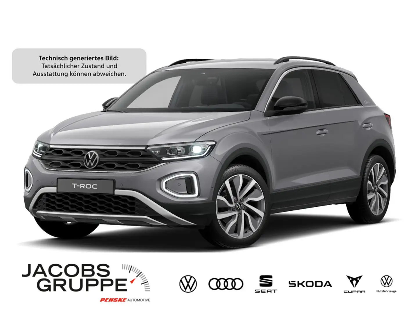 Volkswagen T-Roc 1.5 TSI Goal DSG, Navi, LED, ACC Grau - 1