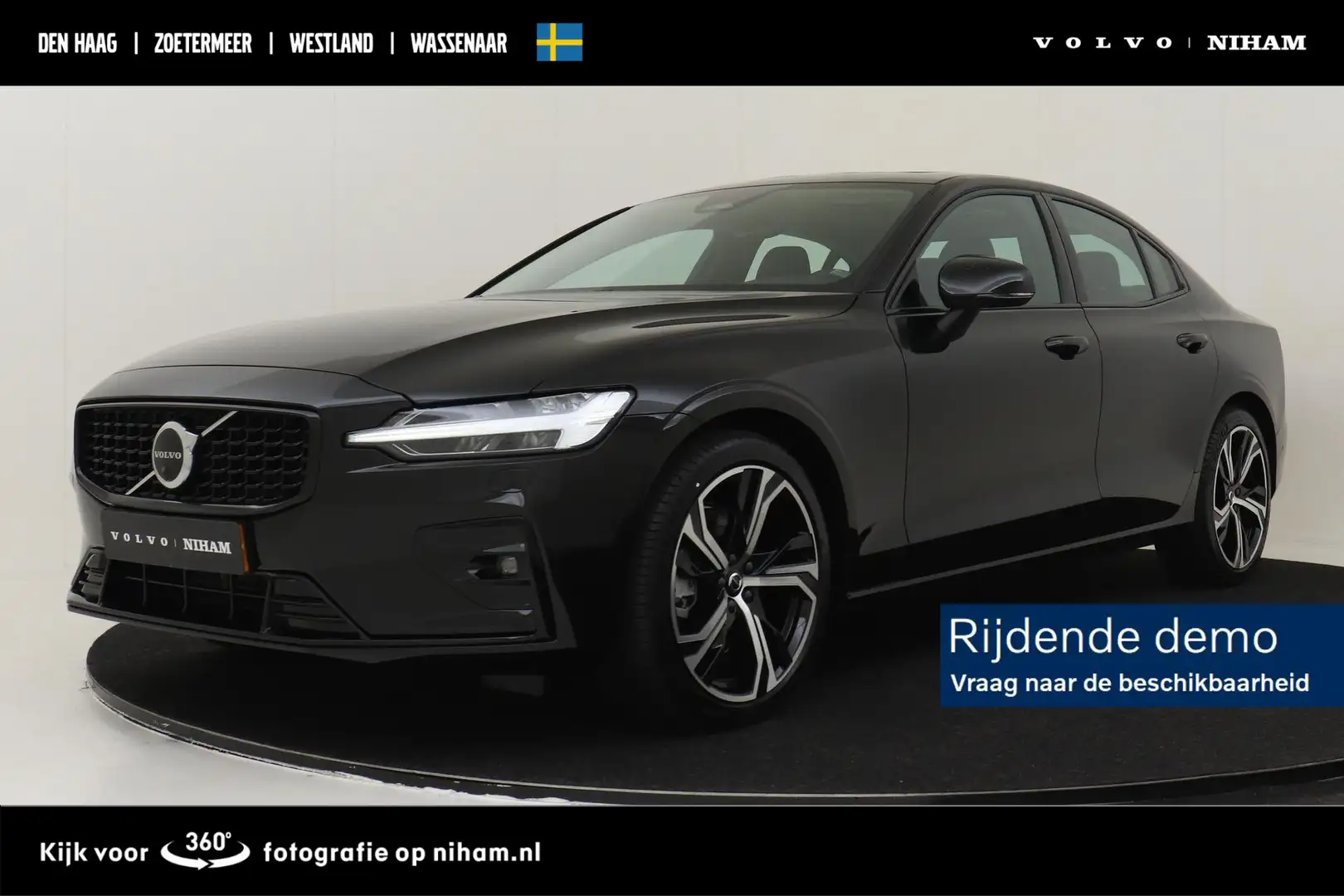 Volvo S60 B4 (M-HYBRID) ULTIMATE DARK -PANO.DAK|360°CAM|CLIM Noir - 1