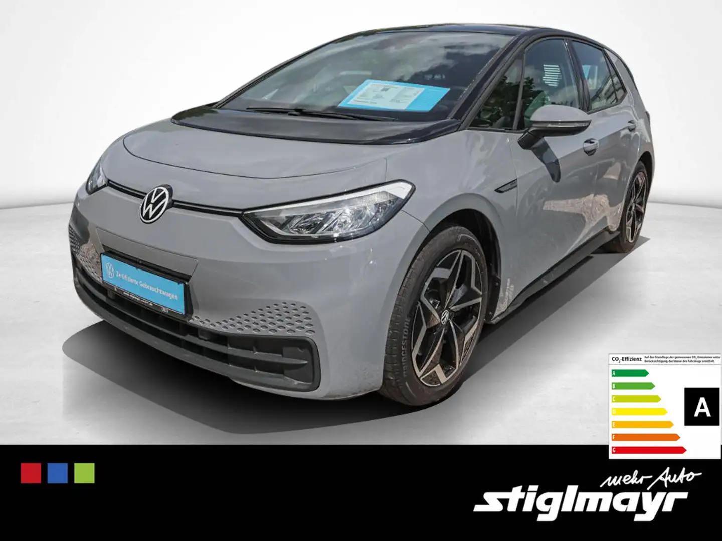 Volkswagen ID.3 Pro Performance ACC+HUD+KAMERA+NAVI+SITZHZG Gris - 1