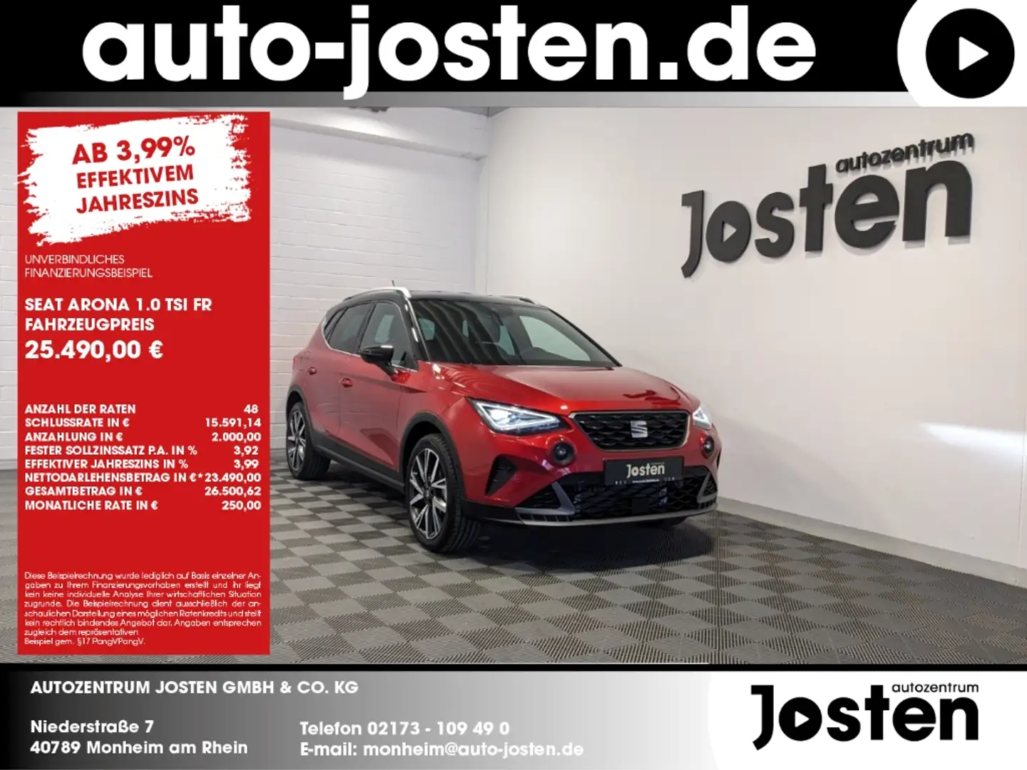 SEAT Arona 1.0 TSI FR Voll-LED INFOTAIN 18 Zoll Rot - 1