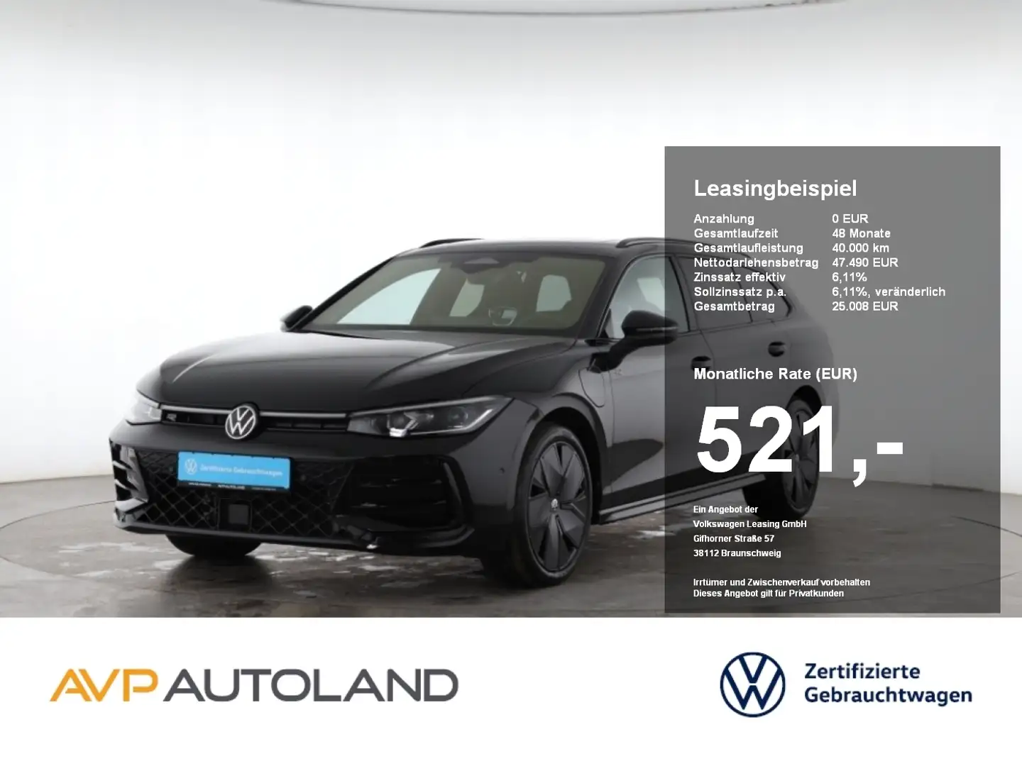 Volkswagen Passat Variant 1.5 TSI eHybrid DSG R-Line BLACK Schwarz - 1