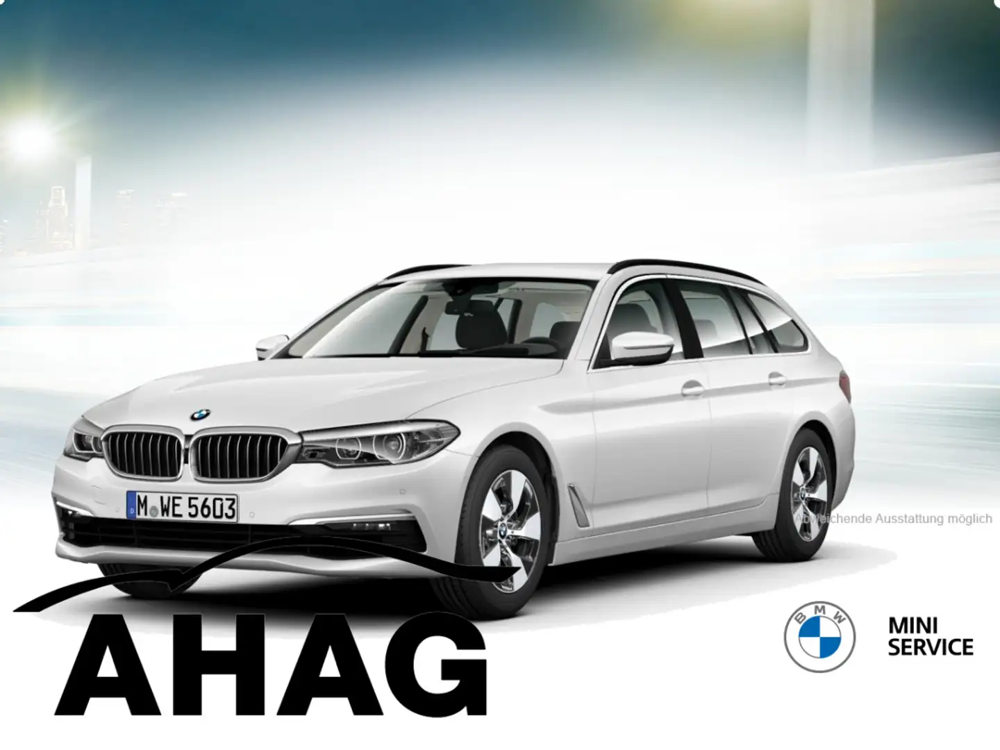 BMW 520 d xDrive Touring Klimaaut. Head-Up AHK Weiß - 2