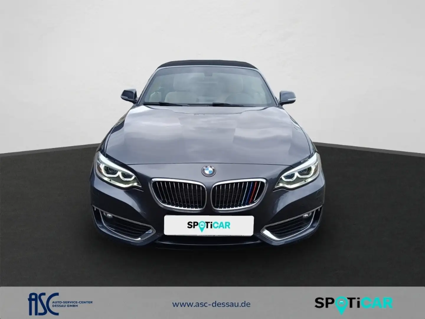 BMW 218 Cabrio/LuxuryLine/LED/Leder/Navi/EPH v/h/Sitzh/All Grau - 2