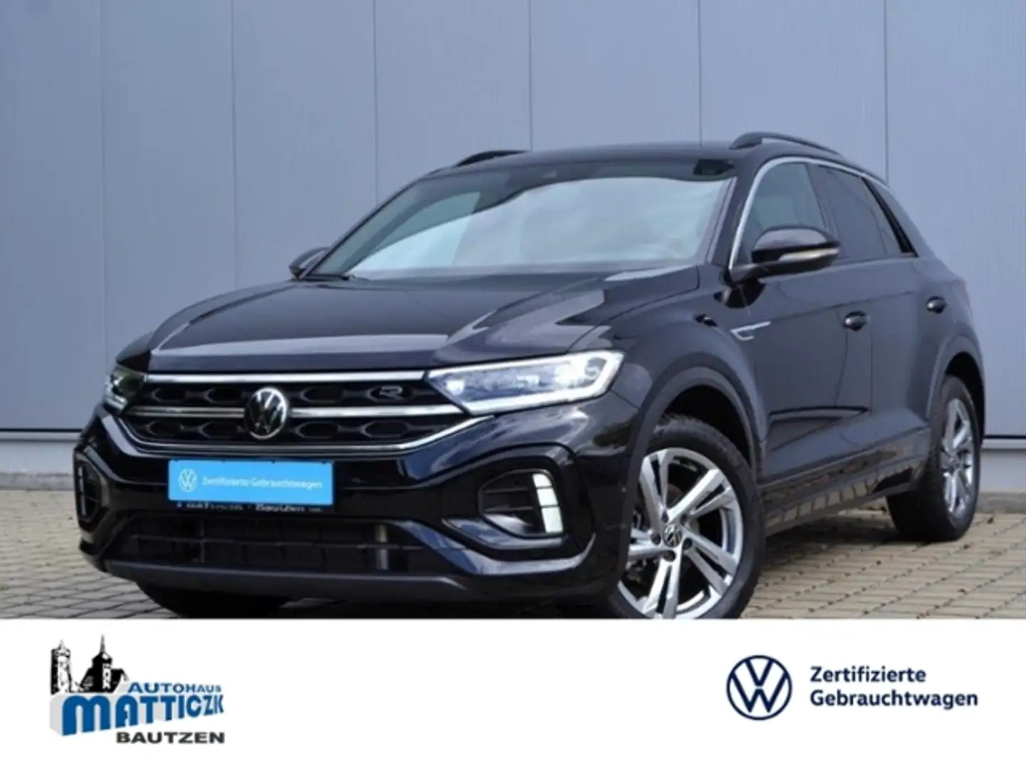 Volkswagen T-Roc 1.5 TSI R-Line AHK/17-ZOLL+SFW/IQ.DRIVE-PAKET/LED Schwarz - 1
