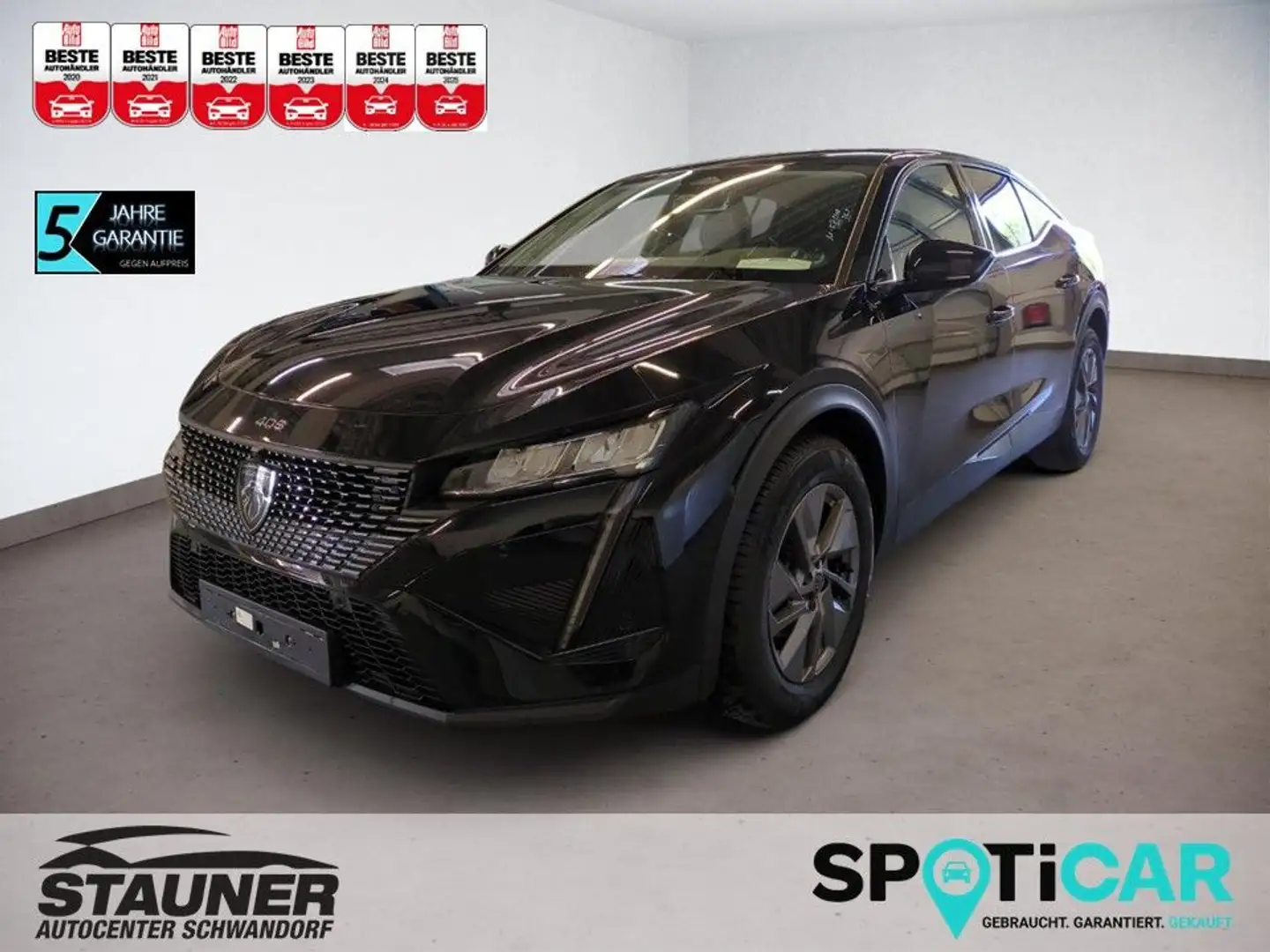 Peugeot 408 Allure PureTech 130PS AT8 *SHZ*NAVI*KEYLESS* Zwart - 1
