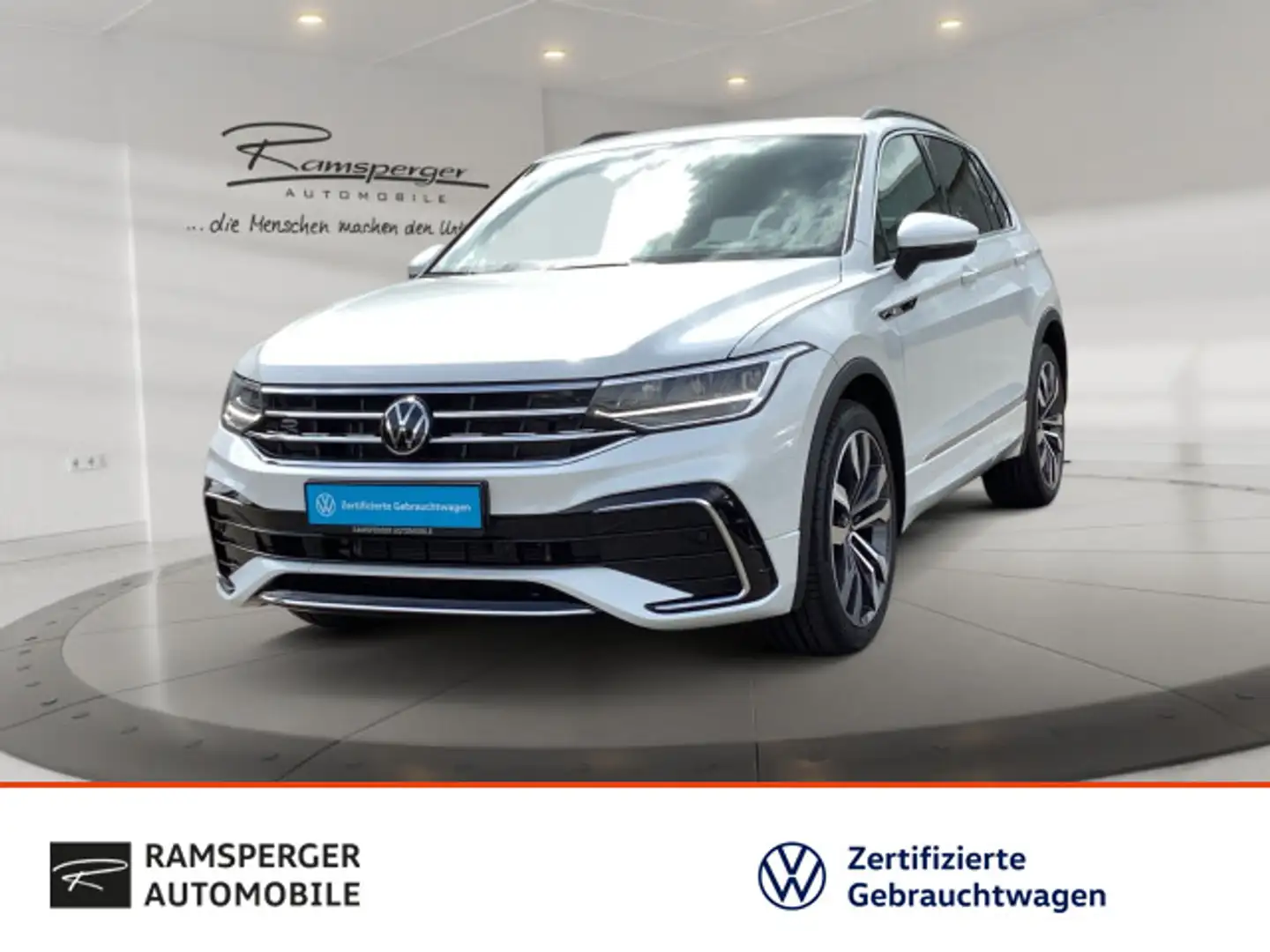 Volkswagen Tiguan 1.5 TSI DSG R-Line AHK ACC LED Standh. Weiß - 1