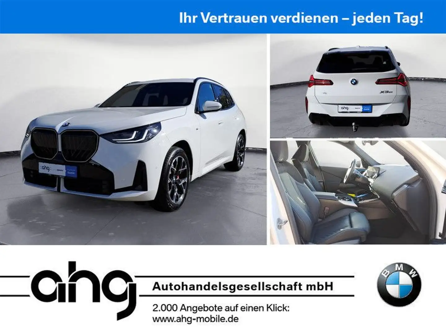 BMW X3 M X3 xDrive20 M Sportpaket Pro Navi AHK Rückfahrka Weiß - 1