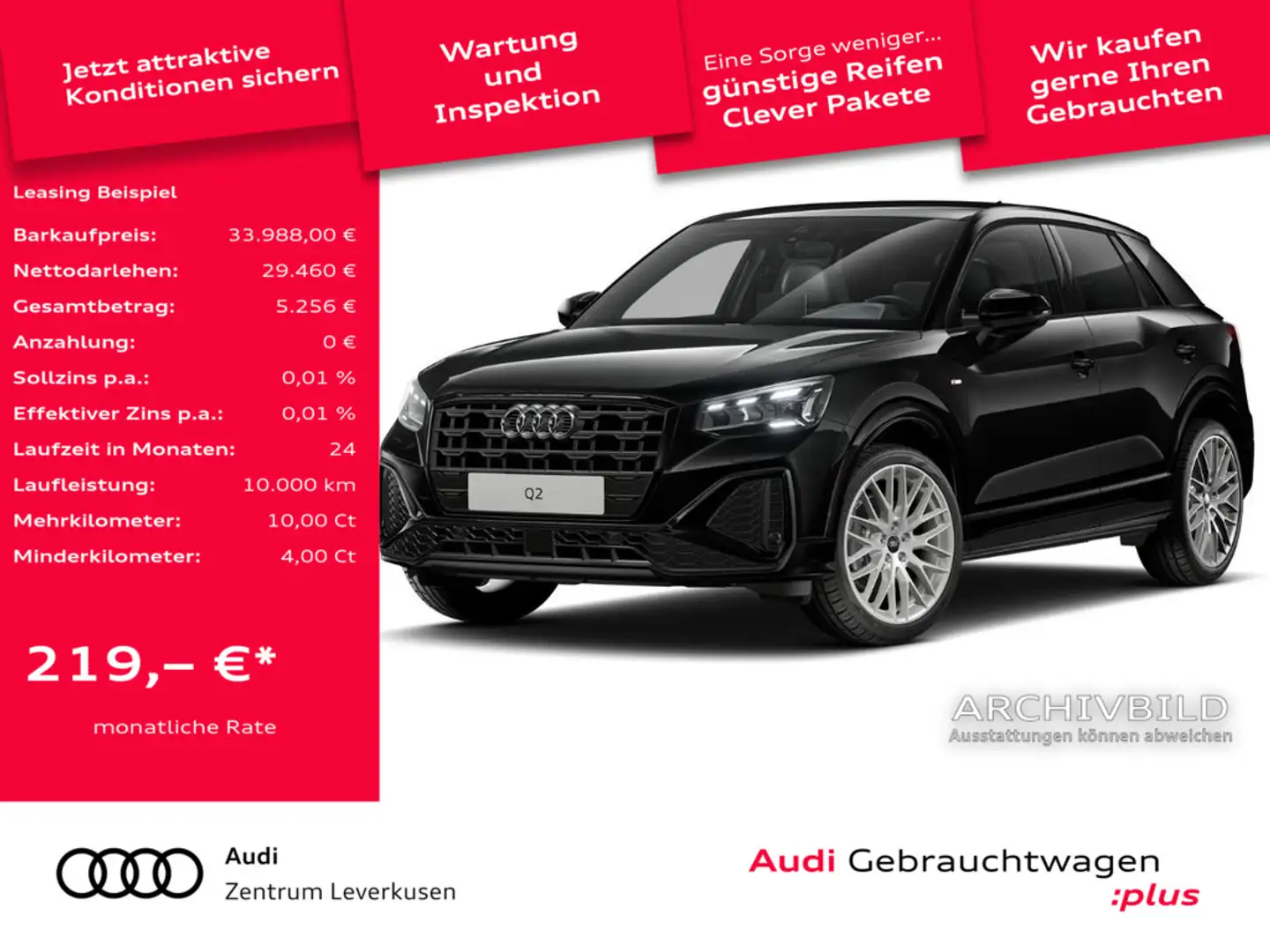 Audi Q2 S line NAVI AHK SHZ MATRIX Schwarz - 1