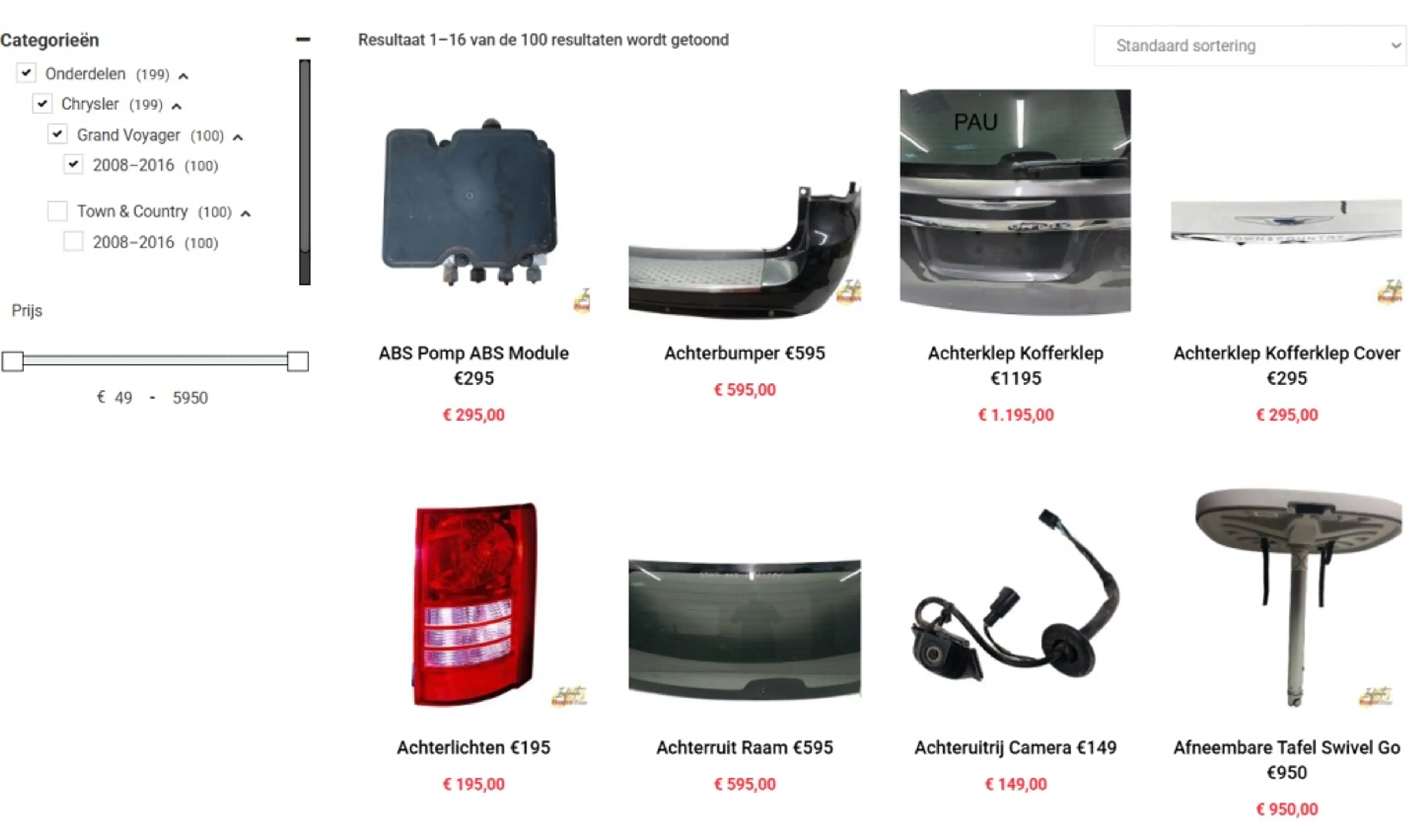Chrysler Grand Voyager USA ONDERDELEN/PARTS-ALLE ONDERDELEN LEVERBAAR — photo 4
