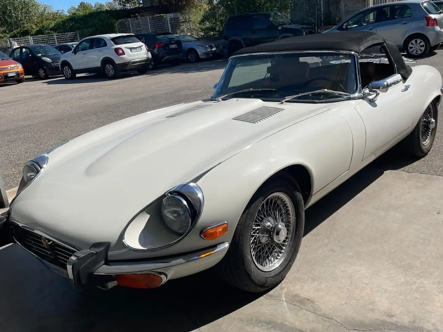 Jaguar E-Type V12 cabrio Bianco - 1