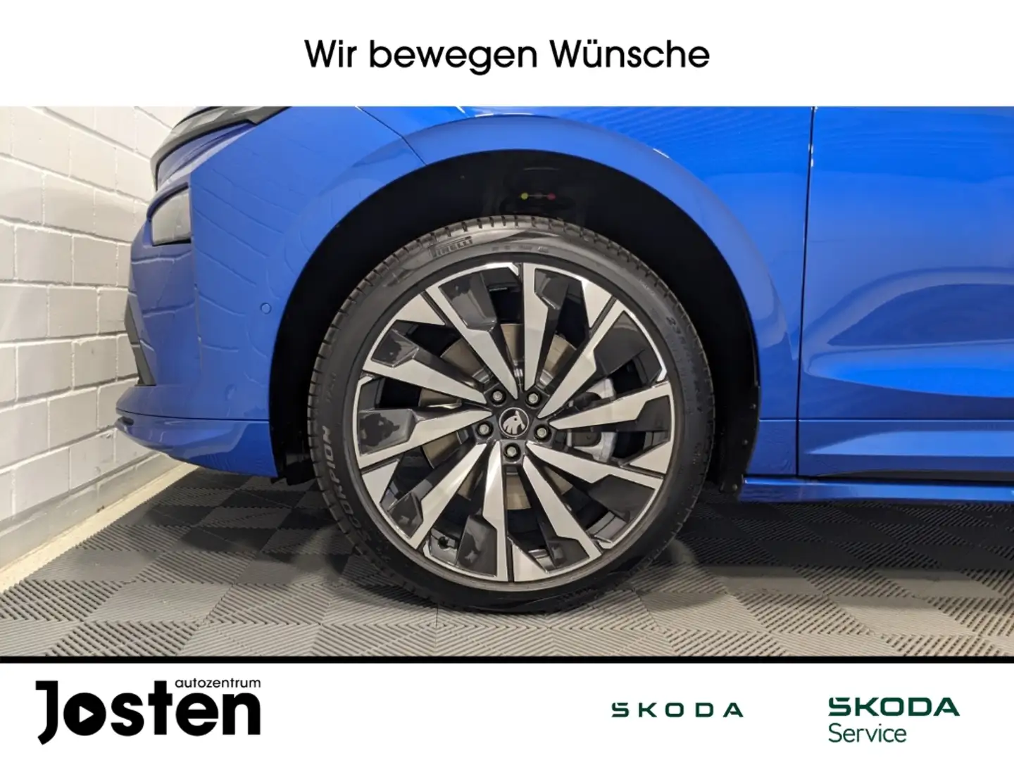 Skoda Enyaq Coupe 85 Sportline MAXX AHK Winter 21''-LM Bleu - 2