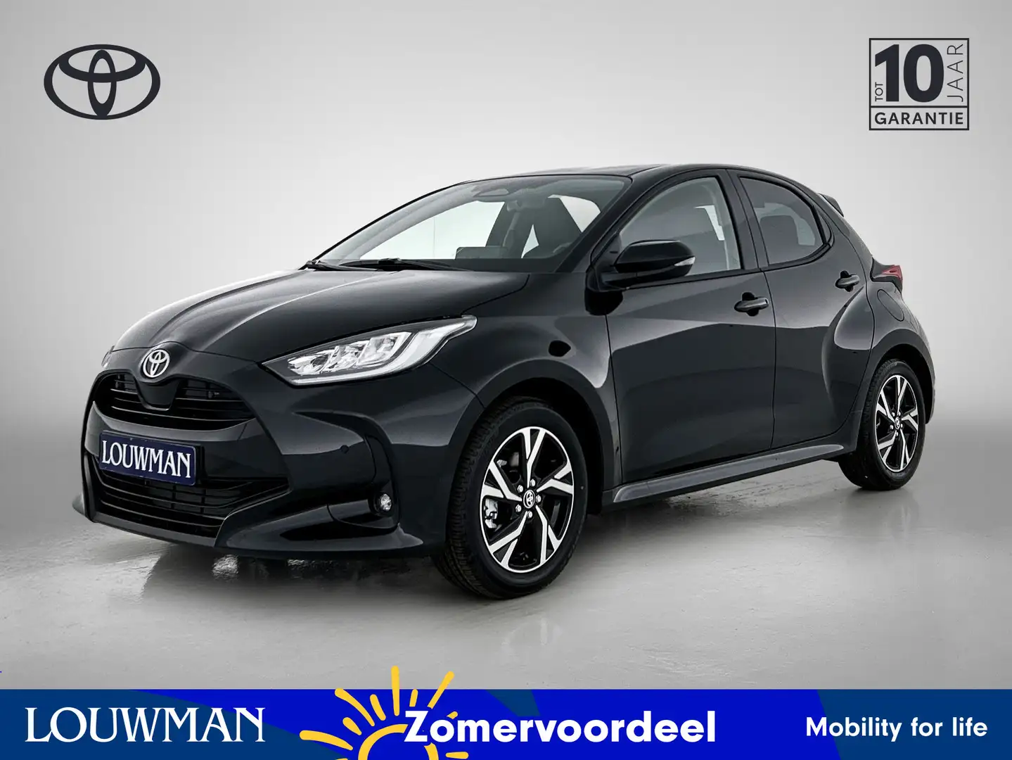 Toyota Yaris 1.5 Hybrid Dynamic Comfort Pakket - Louwman Zin in Zwart - 1