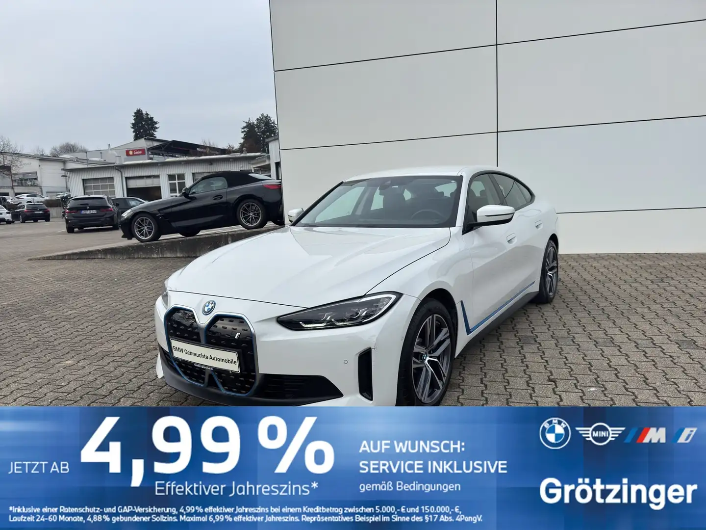 BMW i4 eDrive40 Gran Coupé LenkHZ+GRA+SHZ+LiveCock Weiß - 1