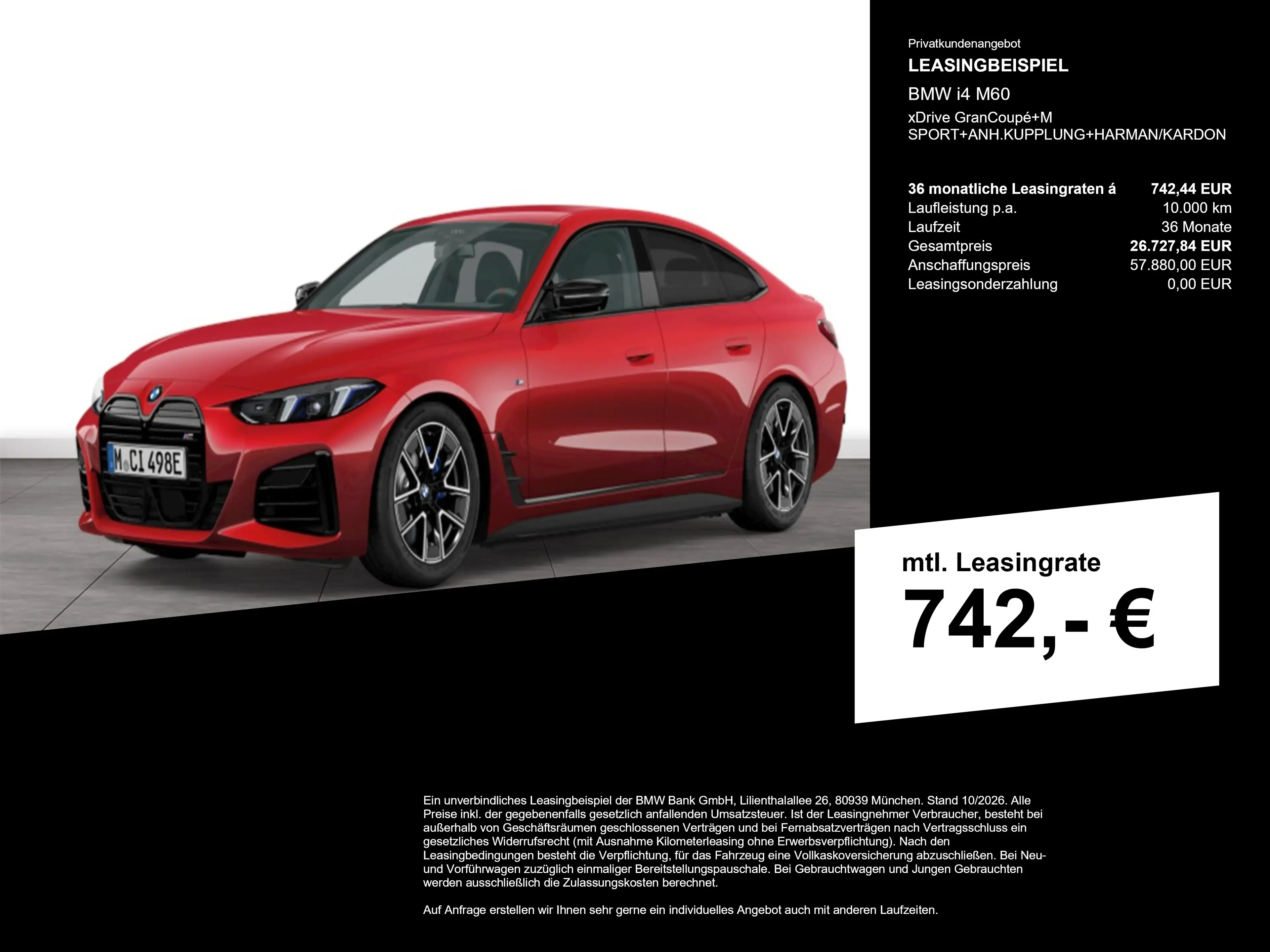 BMW i4 M60 xDrive GranCoupé+M SPORT+ANH.KUPPLUNG+HARMAN/K — photo 3
