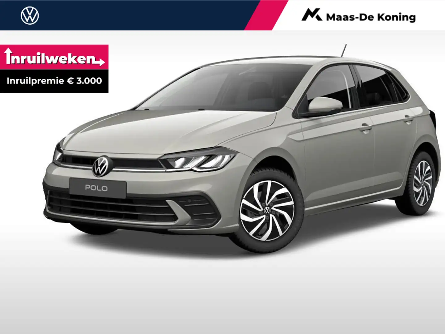 Volkswagen Polo Life Edition 1.0 TSI 95 pk 7 versn. DSG Achteruitr Beige - 1