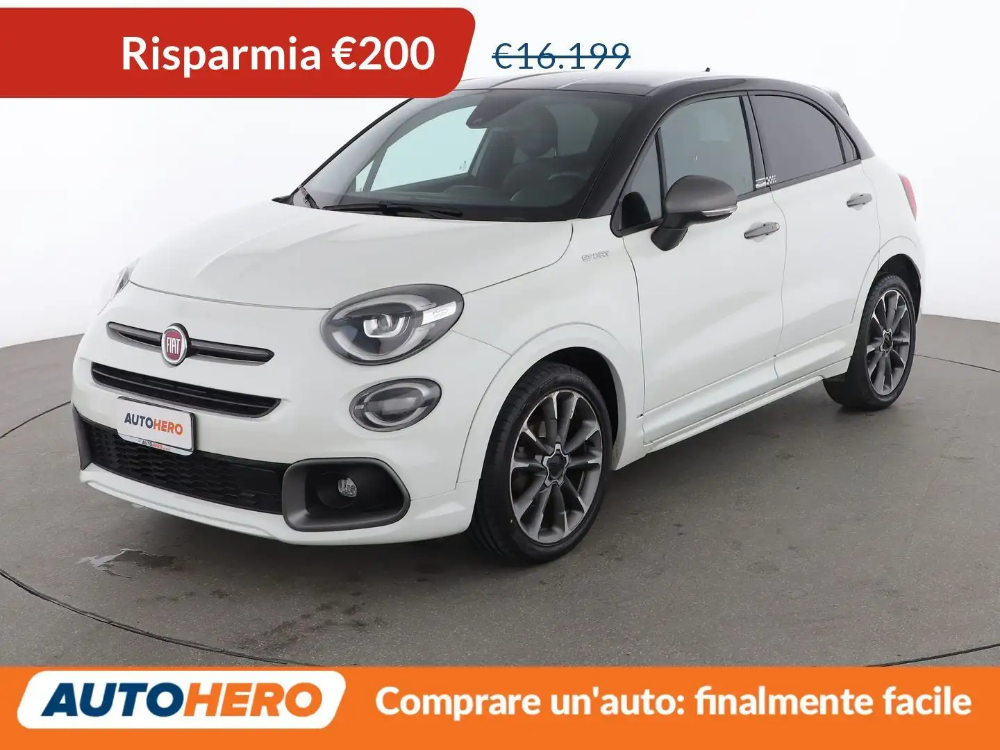 Fiat 500X 1.0 Turbo Sport 120 CV Blanc - 1