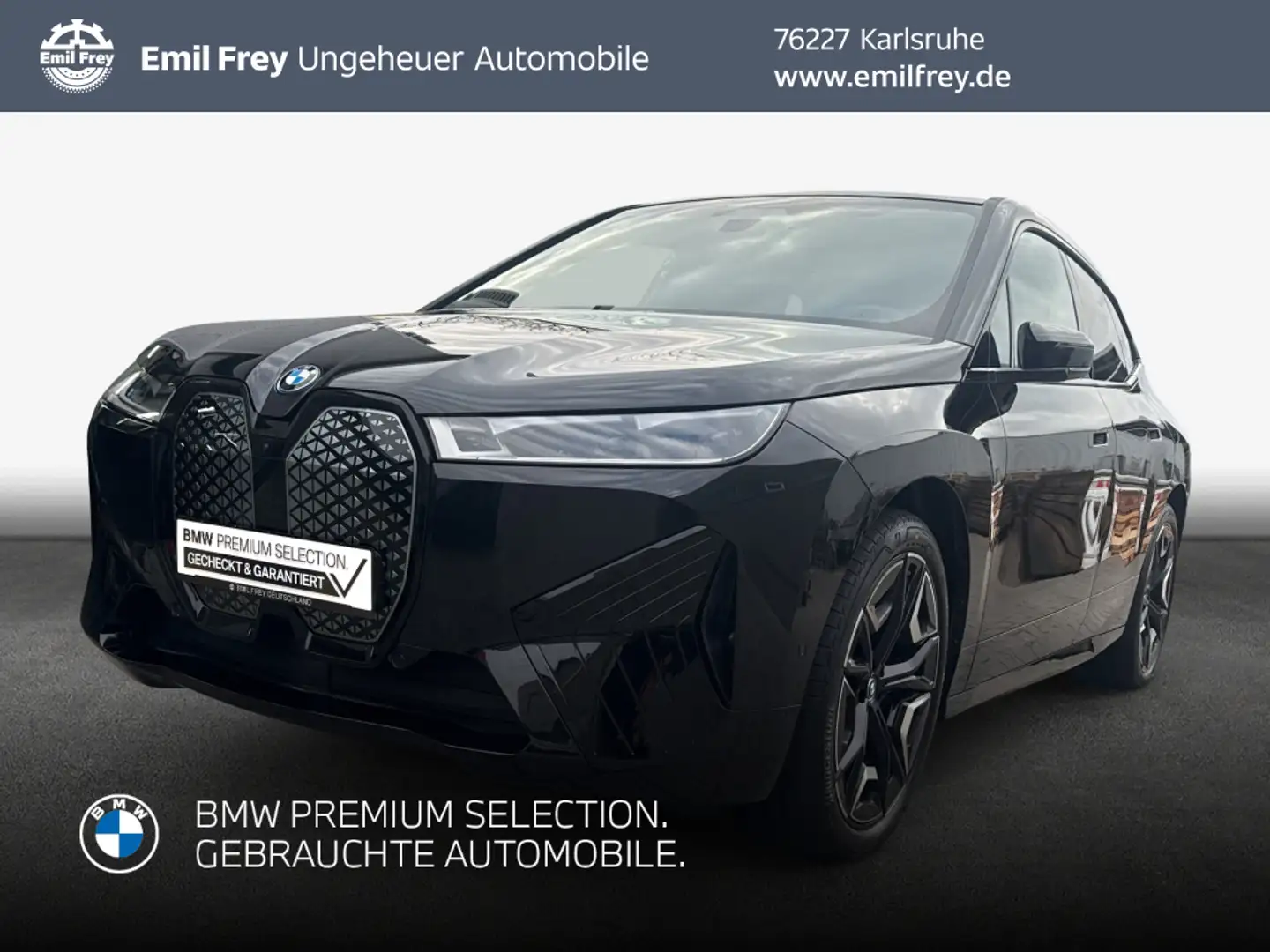 BMW iX xDrive40 *AHK*Pano*H/K* Noir - 1