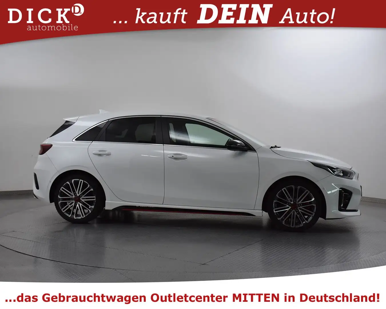 Kia Ceed / cee'd Ceed 1.6 TGDI GT MEMO+NAVI+SHZ+LED+KAMER+JBL+ACC Weiß - 2