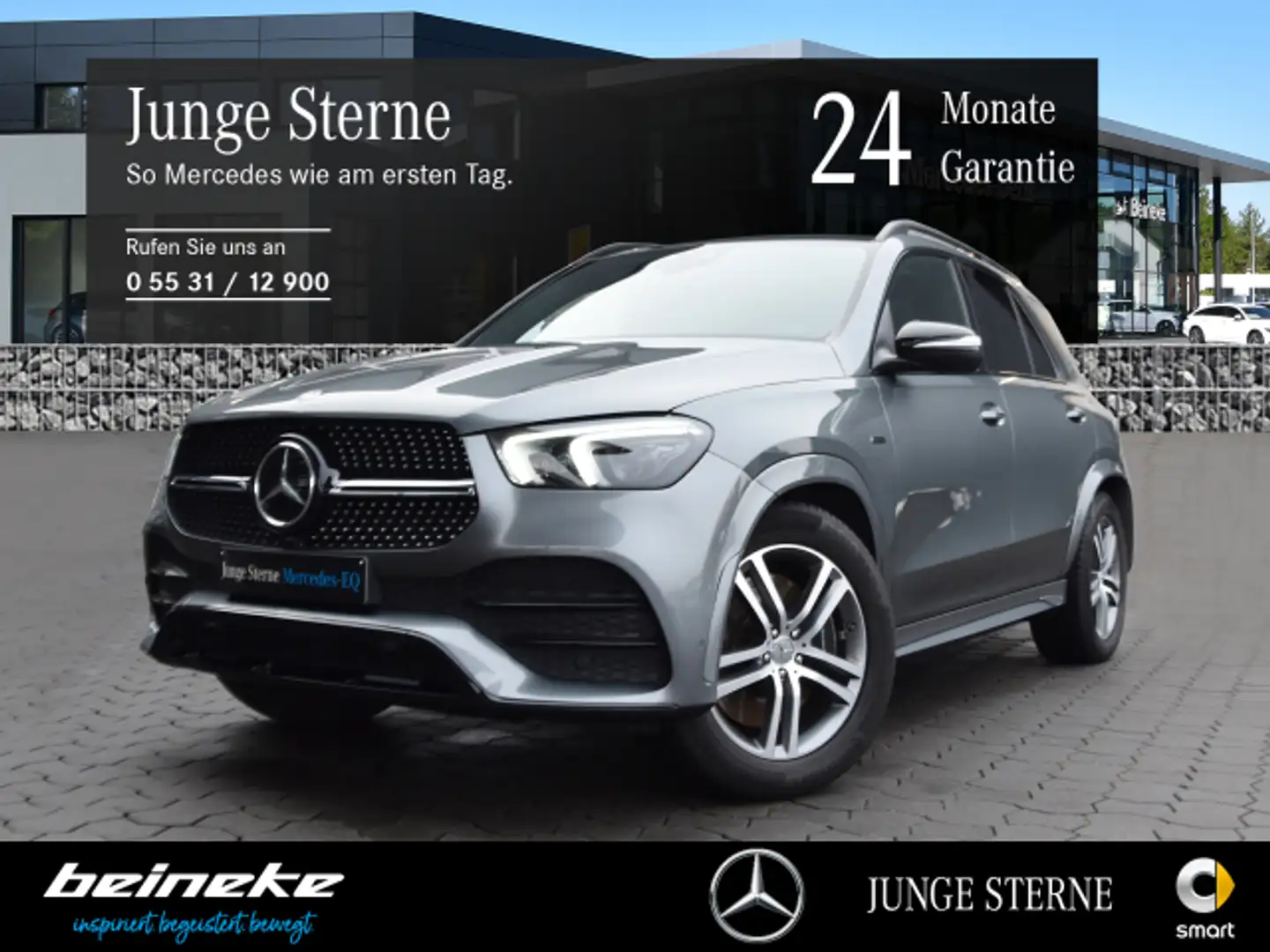 Mercedes-Benz GLE 350 GLE 350de 4M AMG HUD Pano Distr. AHK Airm. Burm. Grau - 1