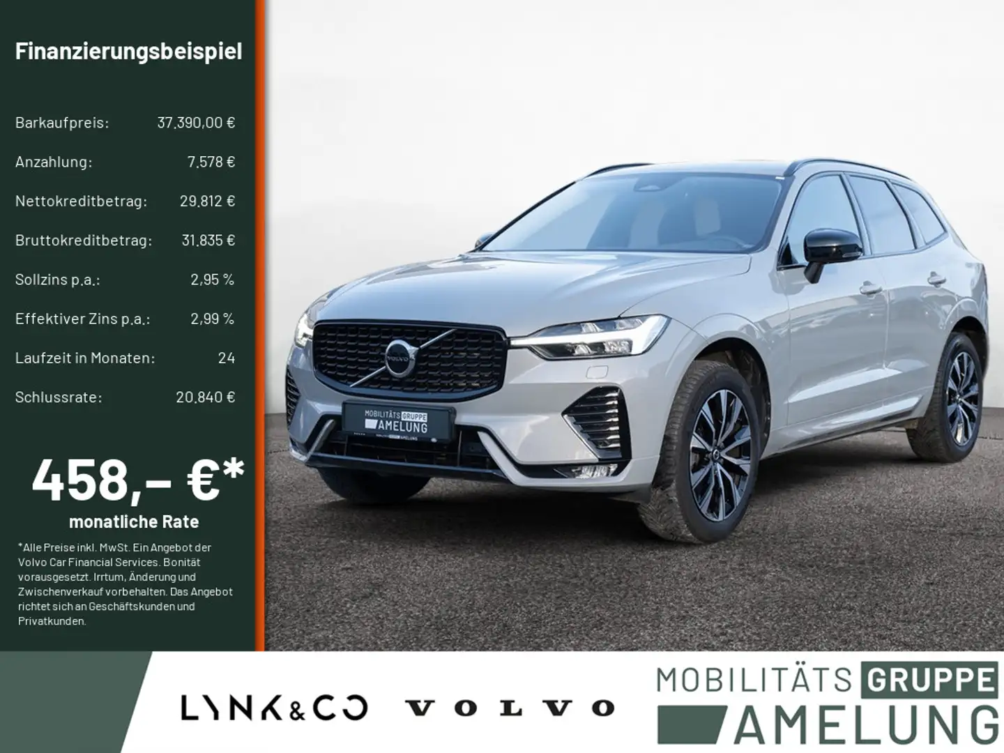 Volvo XC60 B4 Plus Dark 2WD SHZ H/K NAVI FACEL. LED Grau - 1