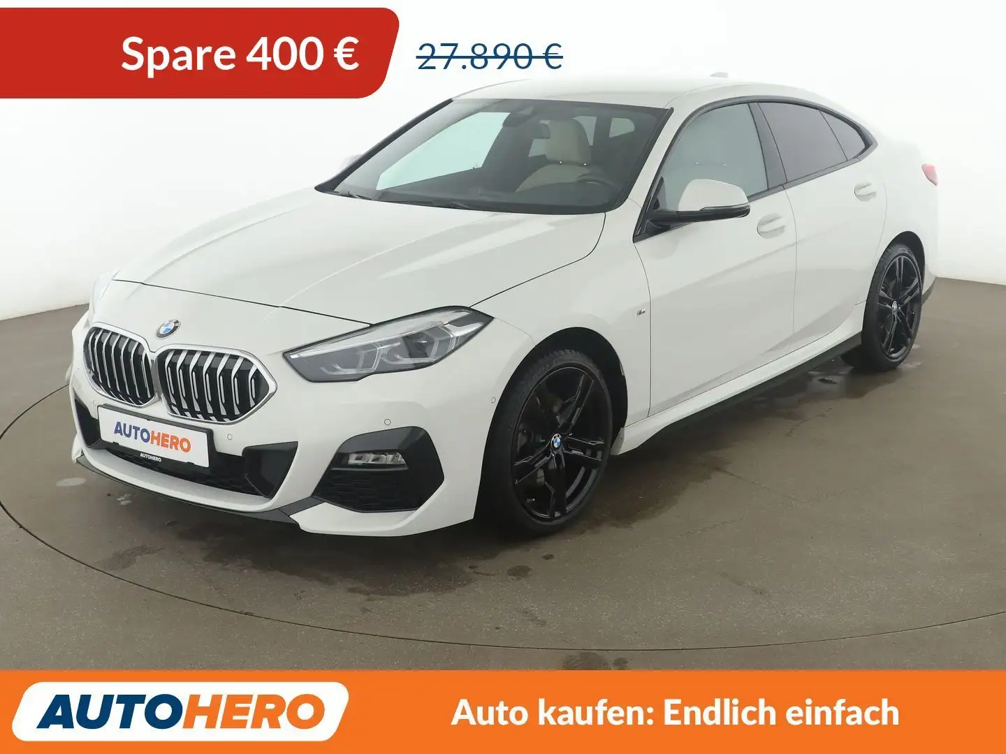 BMW 218 218i Gran Coupe M Sport*NAVI*TEMPO*PDC*SHZ* Blanc - 1