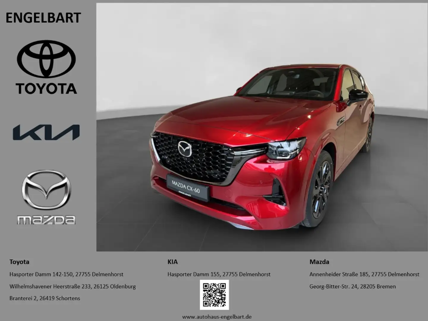 Mazda CX-60 Homura AWD 3.3 e-SKYACTIV-D 254 M-Hybrid EU6e HUD Rot - 1