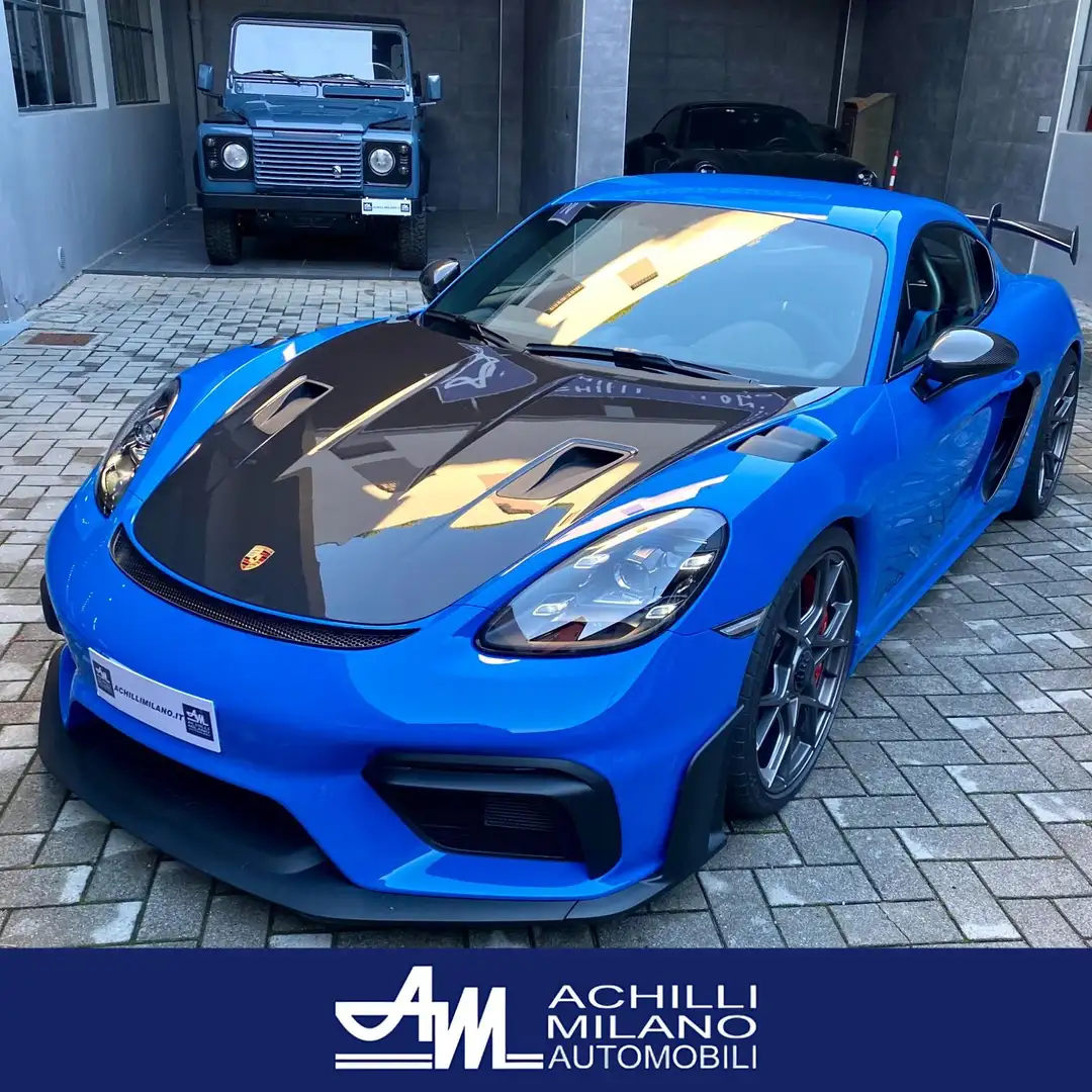 Porsche 718 Cayman 4.0 GT4 RS pdk WEISSACH +Carbonio Blu/Azzurro - 2
