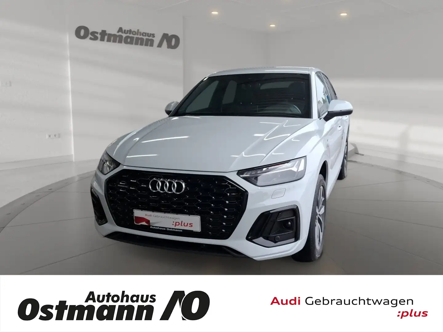 Audi Q5 Sportback 50TDI quattro S-Line Matrix AHK Navi Weiß - 1