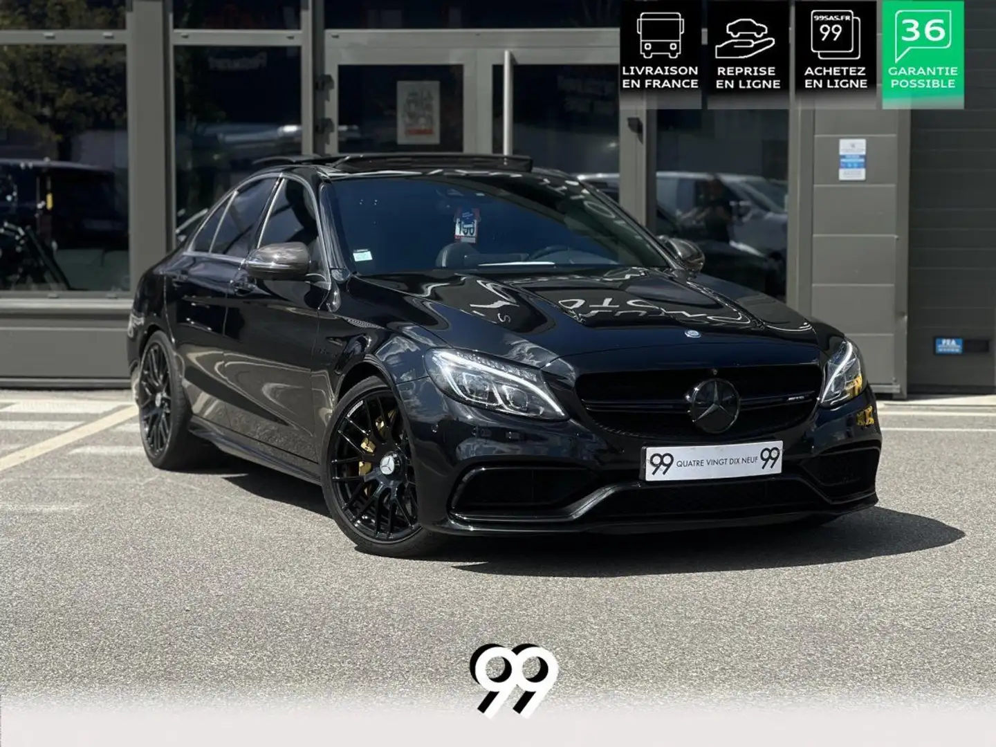 Mercedes-Benz C 63 AMG 63 BERLINE AMG PHASE 1 Toit ouvrant Insert decorat Negru - 1
