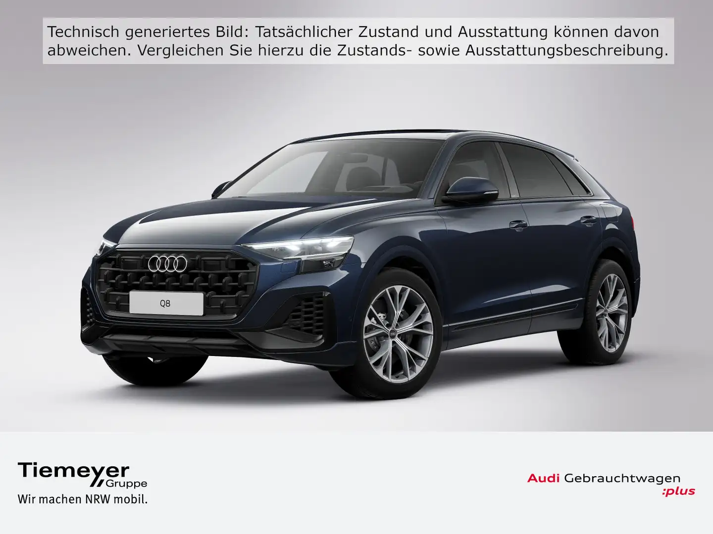 Audi Q8 55 TFSIe O 2x S LINE LUFT PANO LM21 LEDER Blau - 1