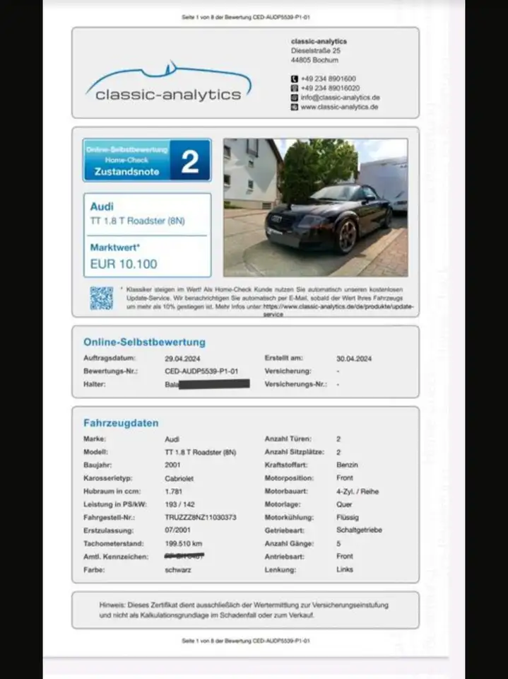 Audi TT Roadster 1.8 T ABT Steuergerät 193PS, foto 2