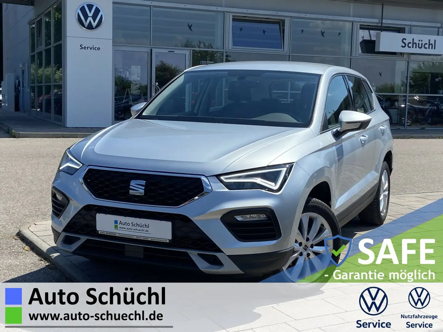 SEAT Ateca 1.5 TSI Style 17"+NAVI-PRO+LED+AHK+FULL-LI Zilver - 1