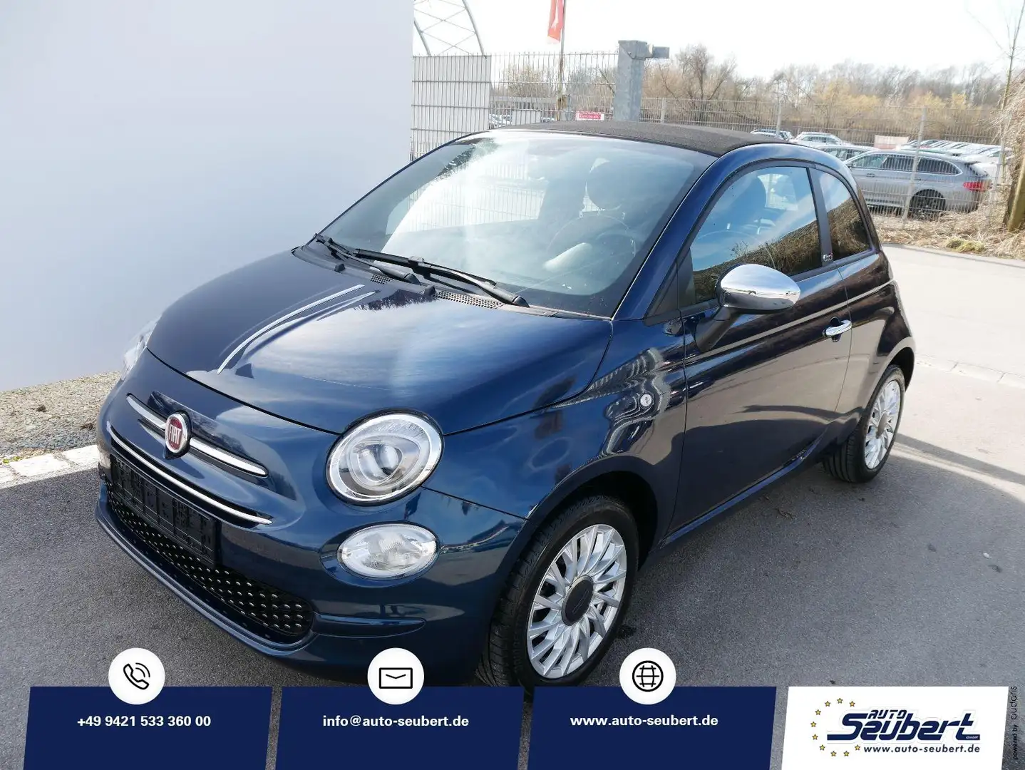 Fiat 500C Hybrid 1.0 GSE N3 LOUNGE *NAVI UCONNET& LIVE * PAR Bleu - 1