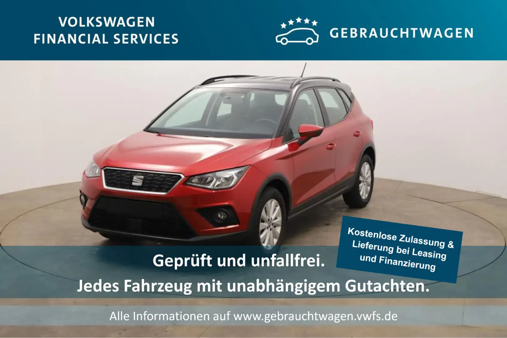 SEAT Arona Style 1.0 TSI RFK*PDC*Klima Rouge - 1