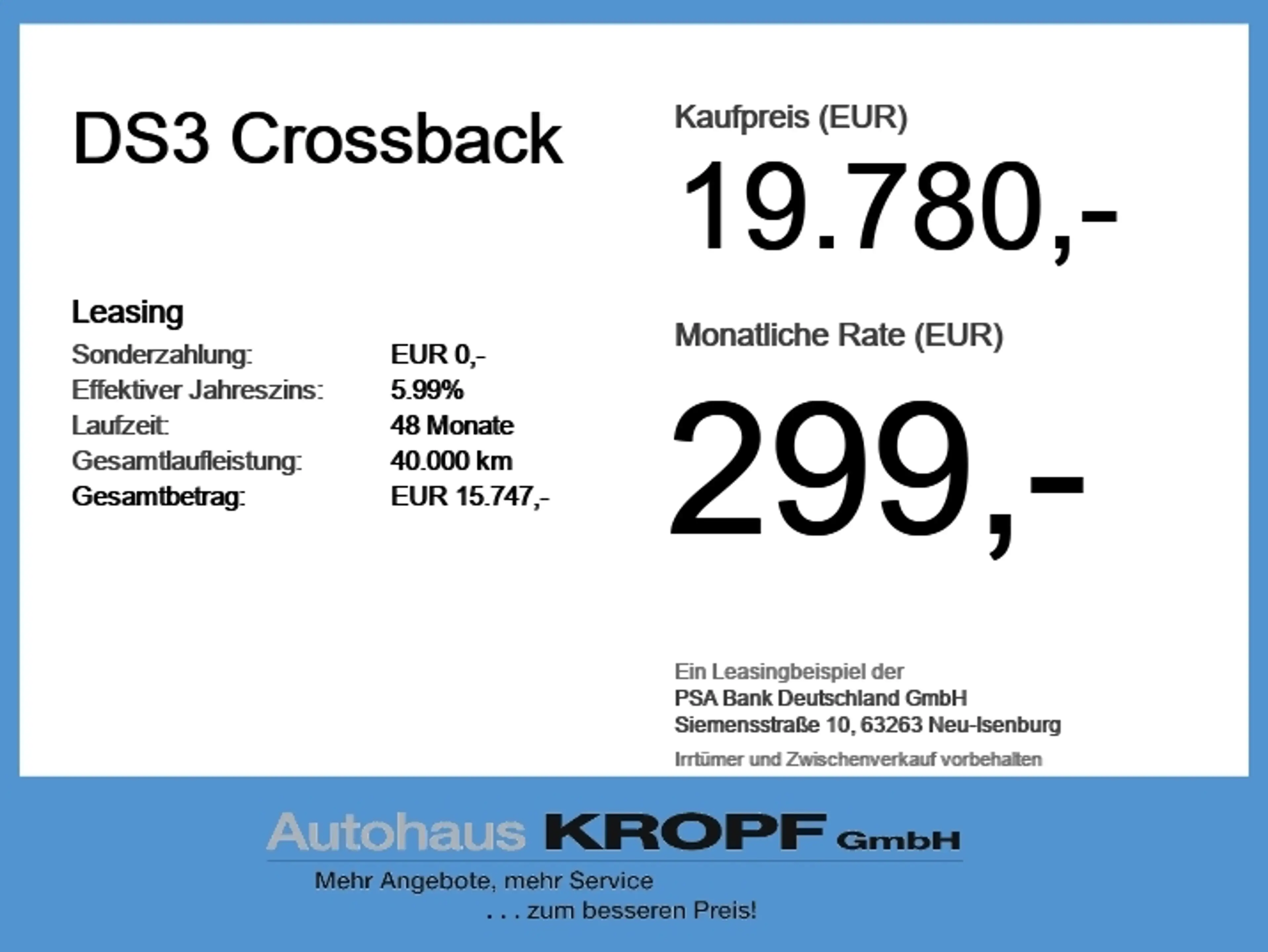 DS Automobiles DS 3 Crossback DS3 Crossback Alcantara+Navi+SHZ+Fernlichtass. — photo 6