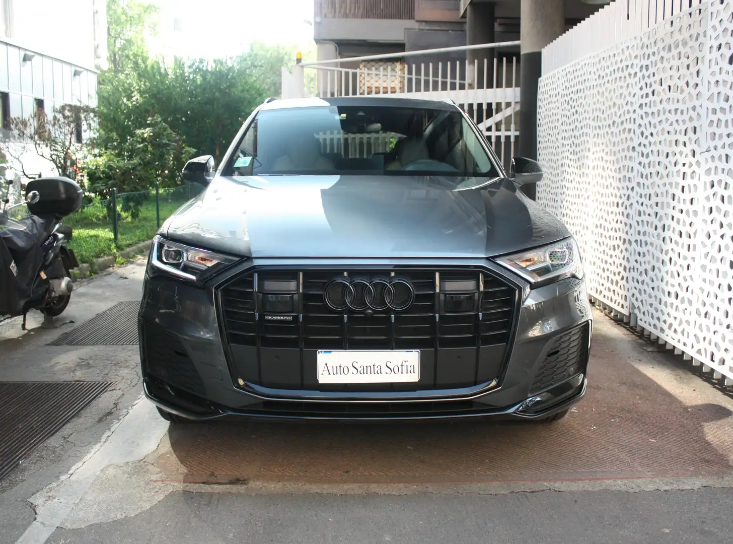 Audi Q7 50 tdi mhev Sport S Line 7pti-ADAS-Sedili Rombi-21 Grau - 2
