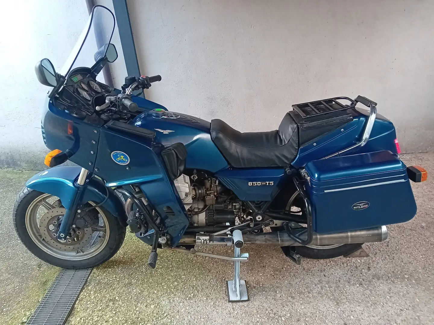 Moto Guzzi 850 T fari supplementari anti nebbia, e di profondità va Blue - 1